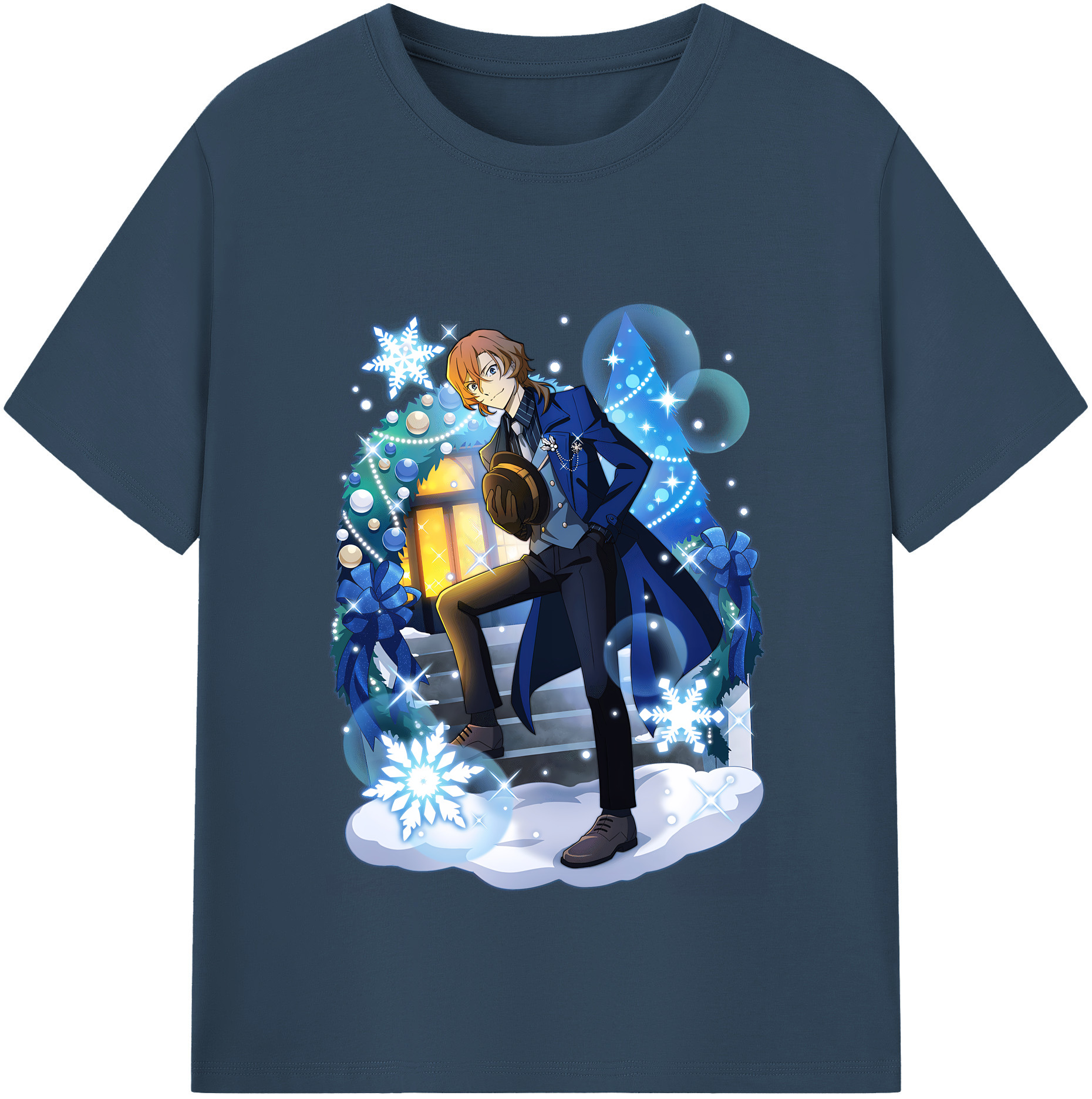 （画像用） 文豪ストレイドッグス Bungo Stray Dogs 綿100％半袖Tシャツ（フロントプリント）