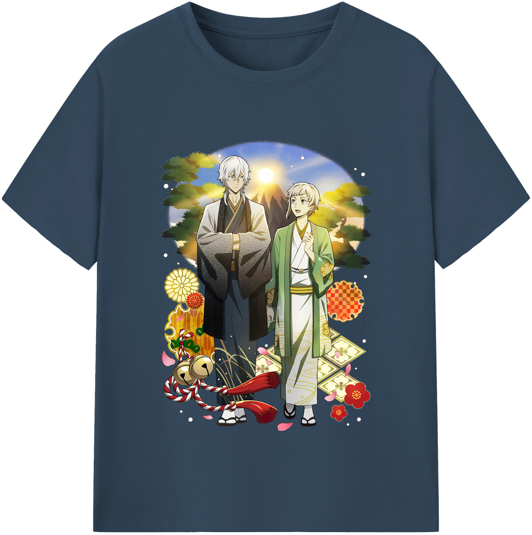 （画像用） 文豪ストレイドッグス Bungo Stray Dogs 綿100％半袖Tシャツ（フロントプリント）