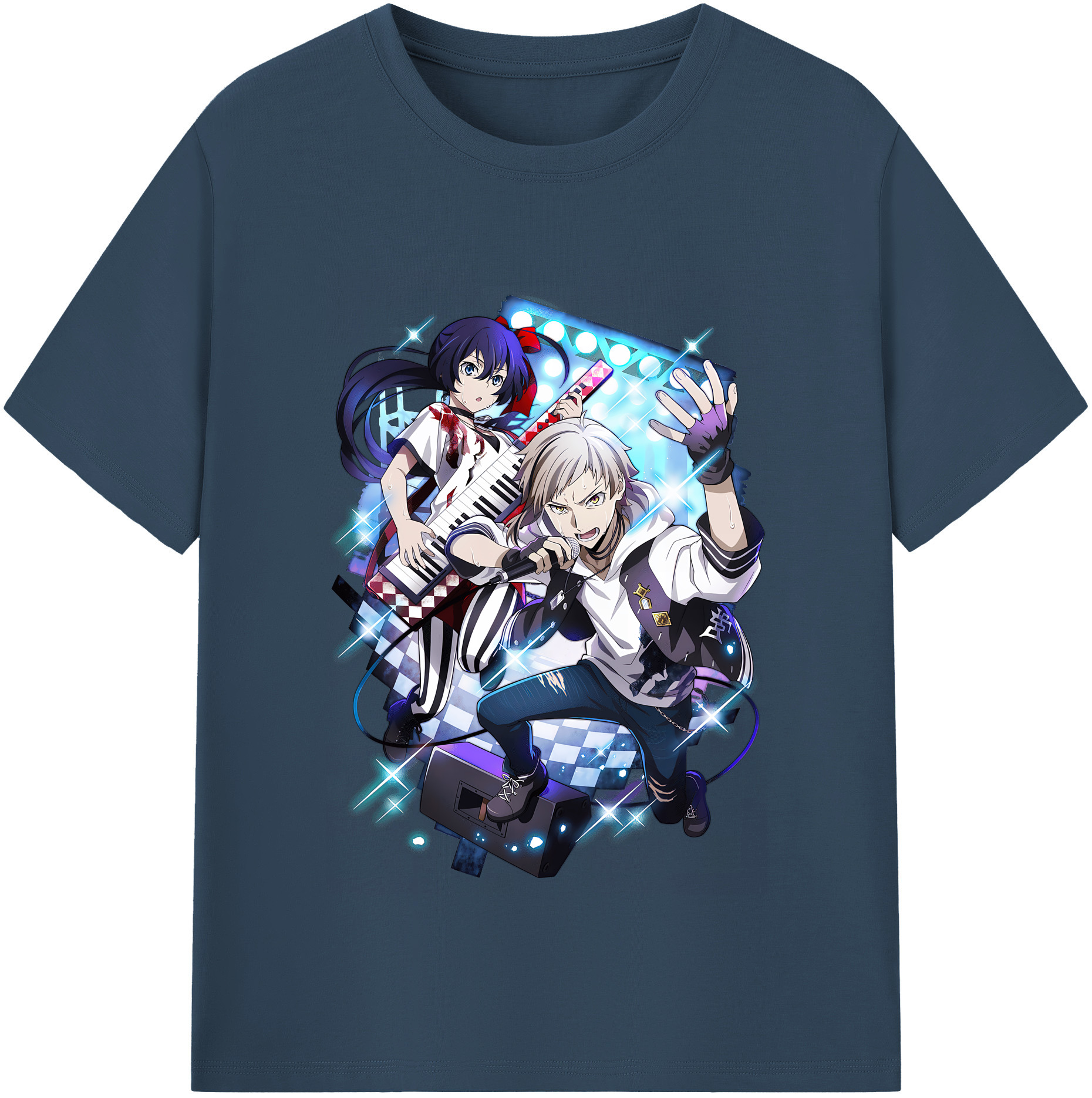 （画像用） 文豪ストレイドッグス Bungo Stray Dogs 綿100％半袖Tシャツ（フロントプリント）