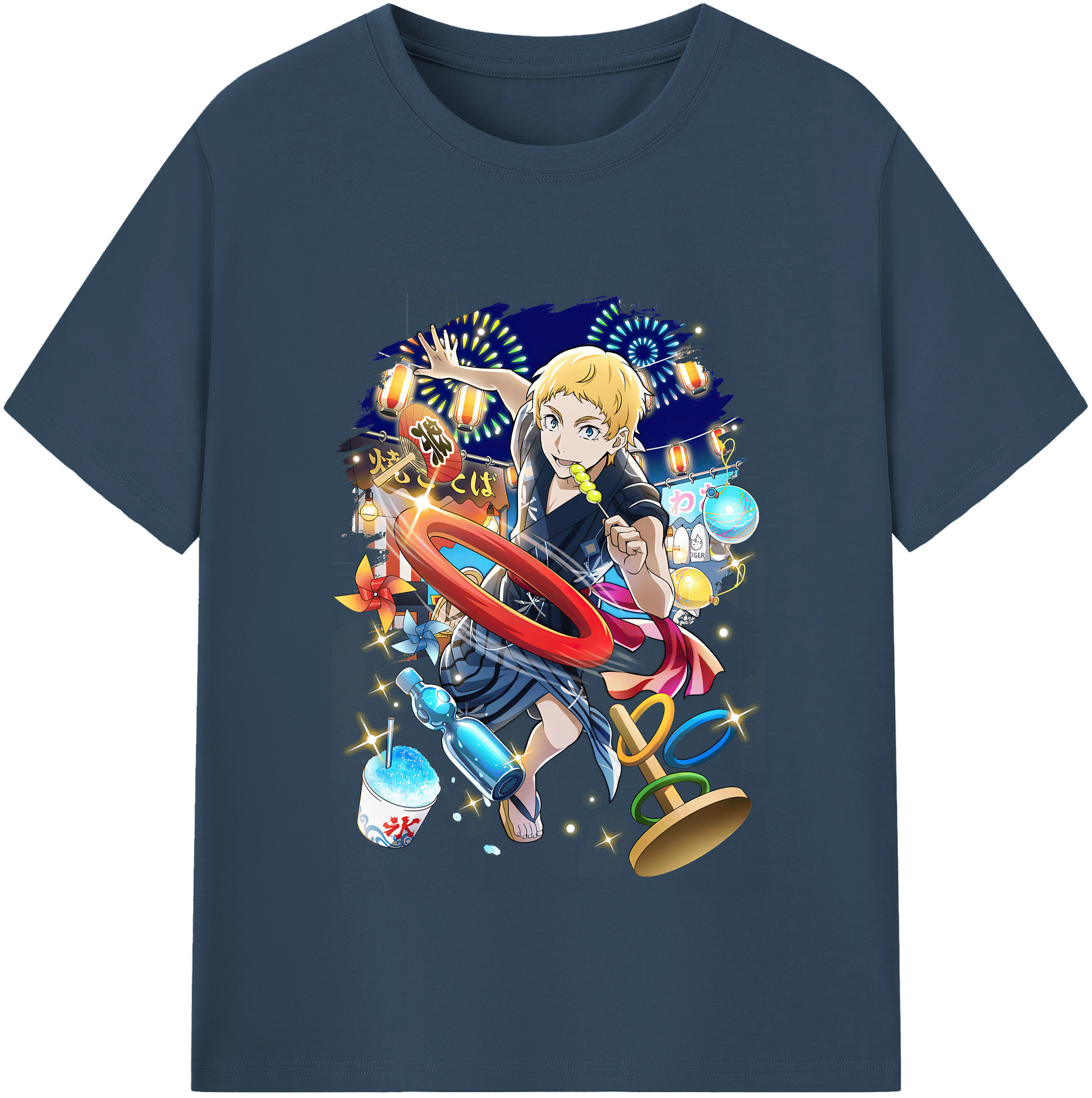 （画像用） 文豪ストレイドッグス Bungo Stray Dogs 綿100％半袖Tシャツ（フロントプリント）