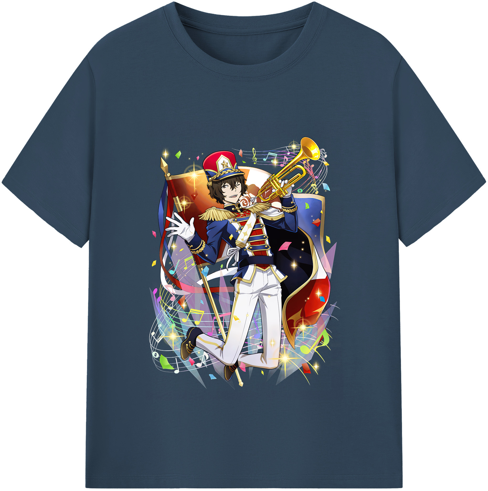 （画像用） 文豪ストレイドッグス Bungo Stray Dogs 綿100％半袖Tシャツ（フロントプリント）