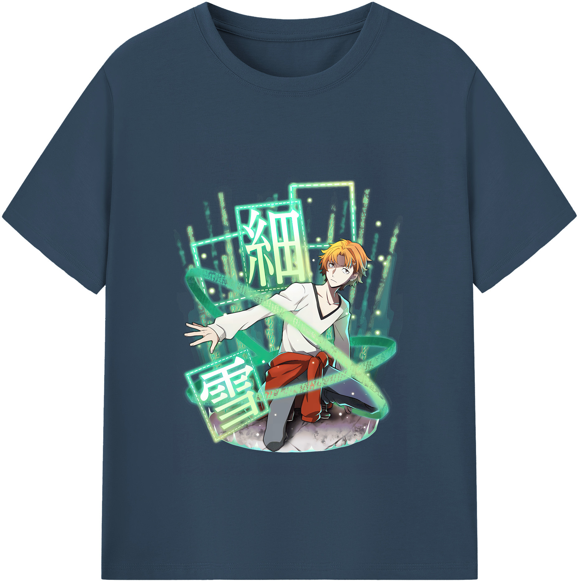 （画像用） 文豪ストレイドッグス Bungo Stray Dogs 綿100％半袖Tシャツ（フロントプリント）