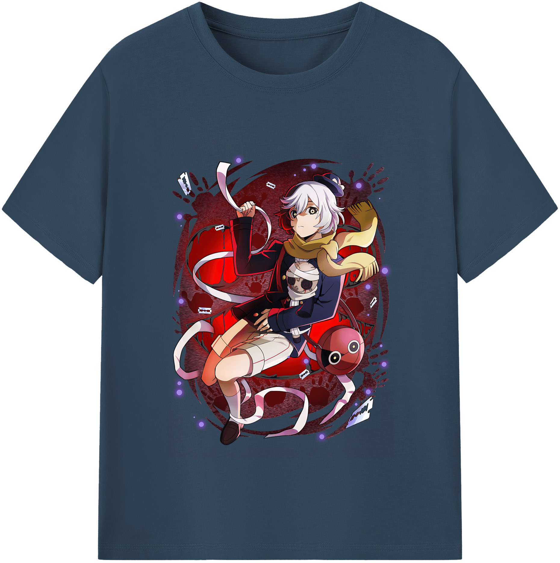 （画像用） 文豪ストレイドッグス Bungo Stray Dogs 綿100％半袖Tシャツ（フロントプリント）