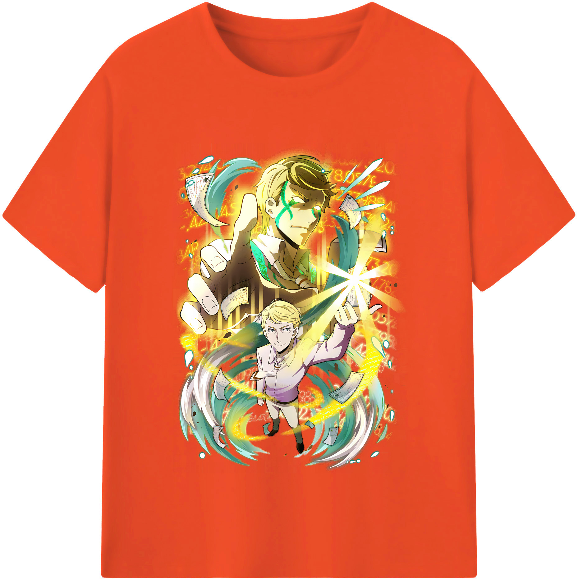 （画像用） 文豪ストレイドッグス Bungo Stray Dogs 綿100％半袖Tシャツ（フロントプリント）