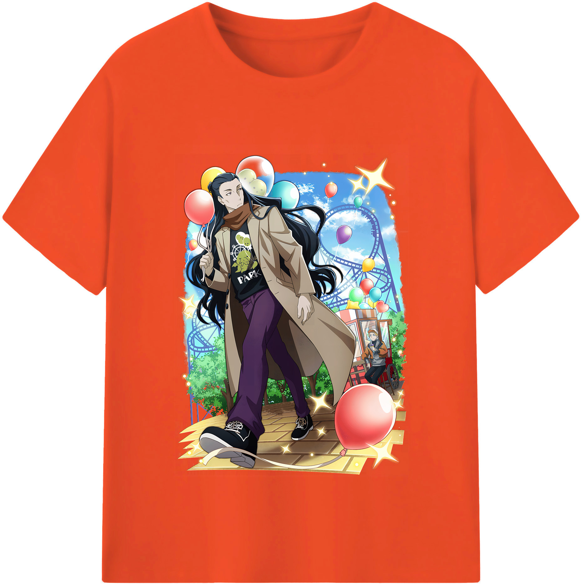 （画像用） 文豪ストレイドッグス Bungo Stray Dogs 綿100％半袖Tシャツ（フロントプリント）