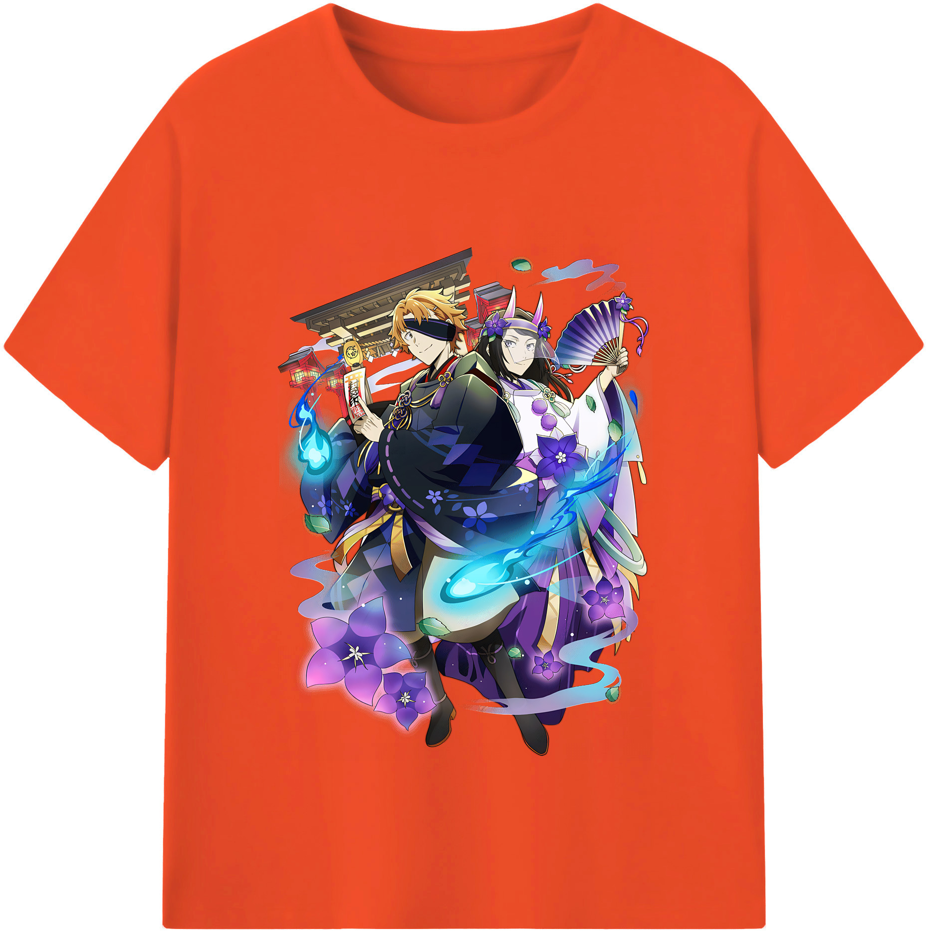 （画像用） 文豪ストレイドッグス Bungo Stray Dogs 綿100％半袖Tシャツ（フロントプリント）