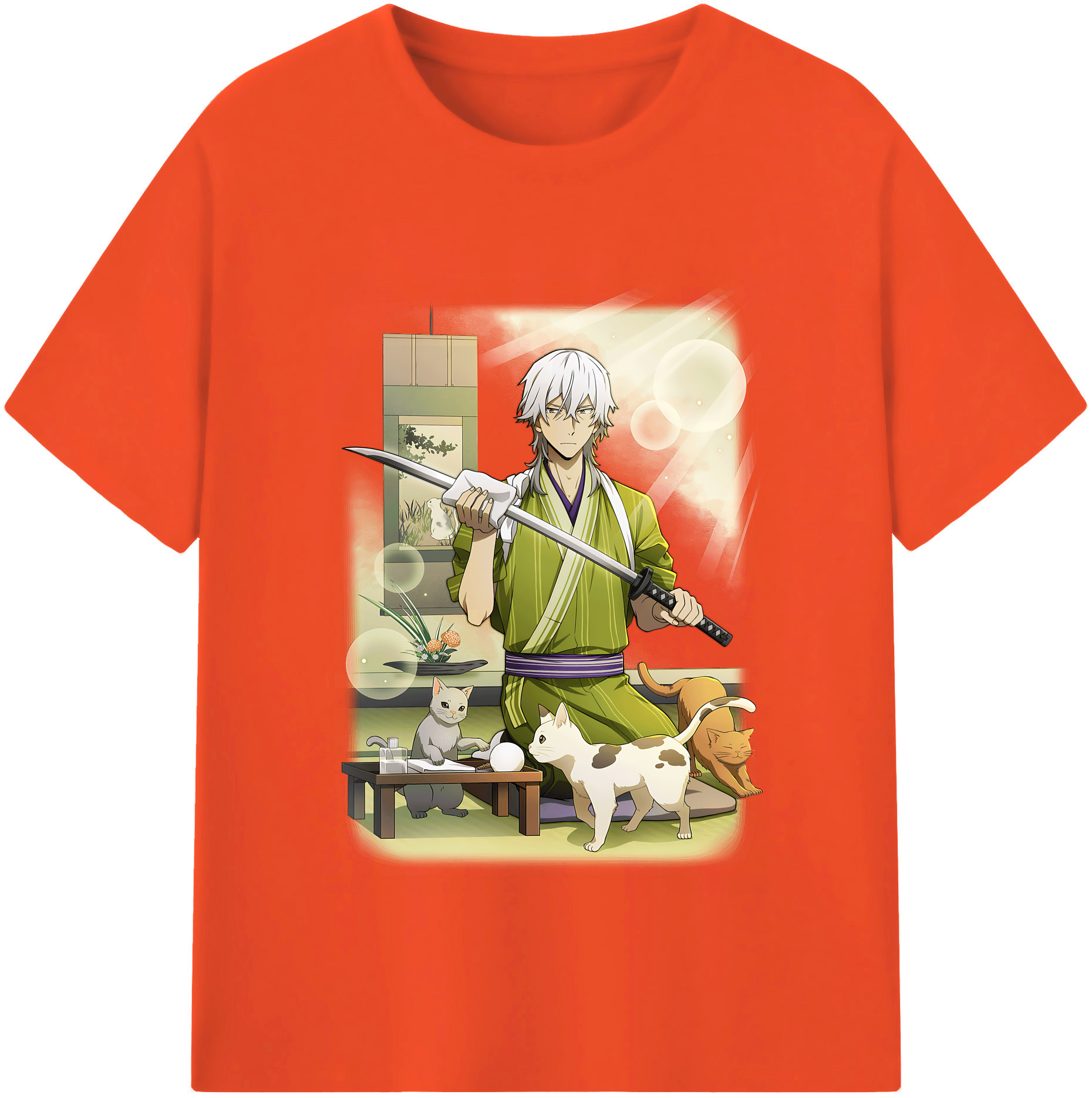 （画像用） 文豪ストレイドッグス Bungo Stray Dogs 綿100％半袖Tシャツ（フロントプリント）