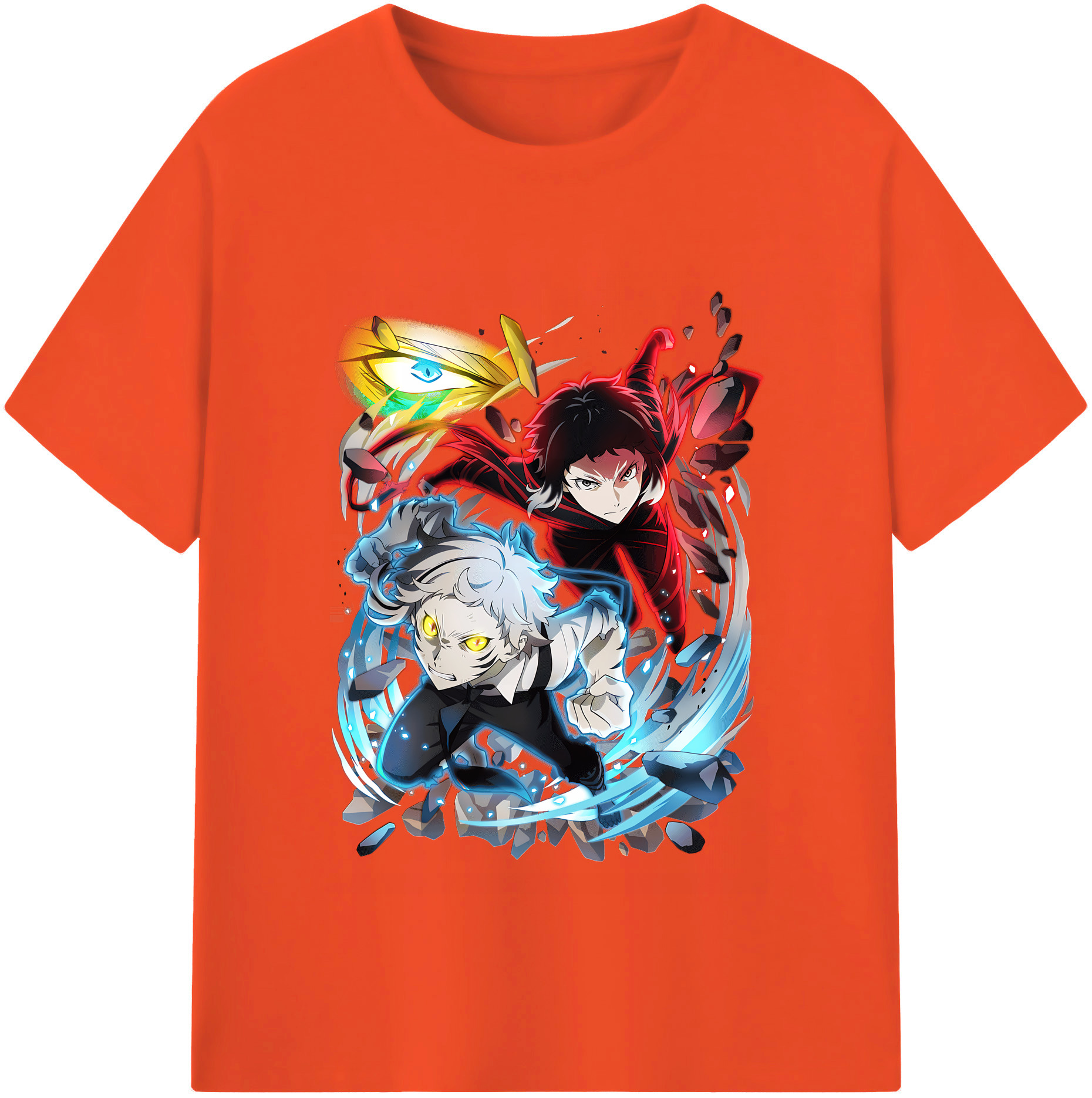 （画像用） 文豪ストレイドッグス Bungo Stray Dogs 綿100％半袖Tシャツ（フロントプリント）