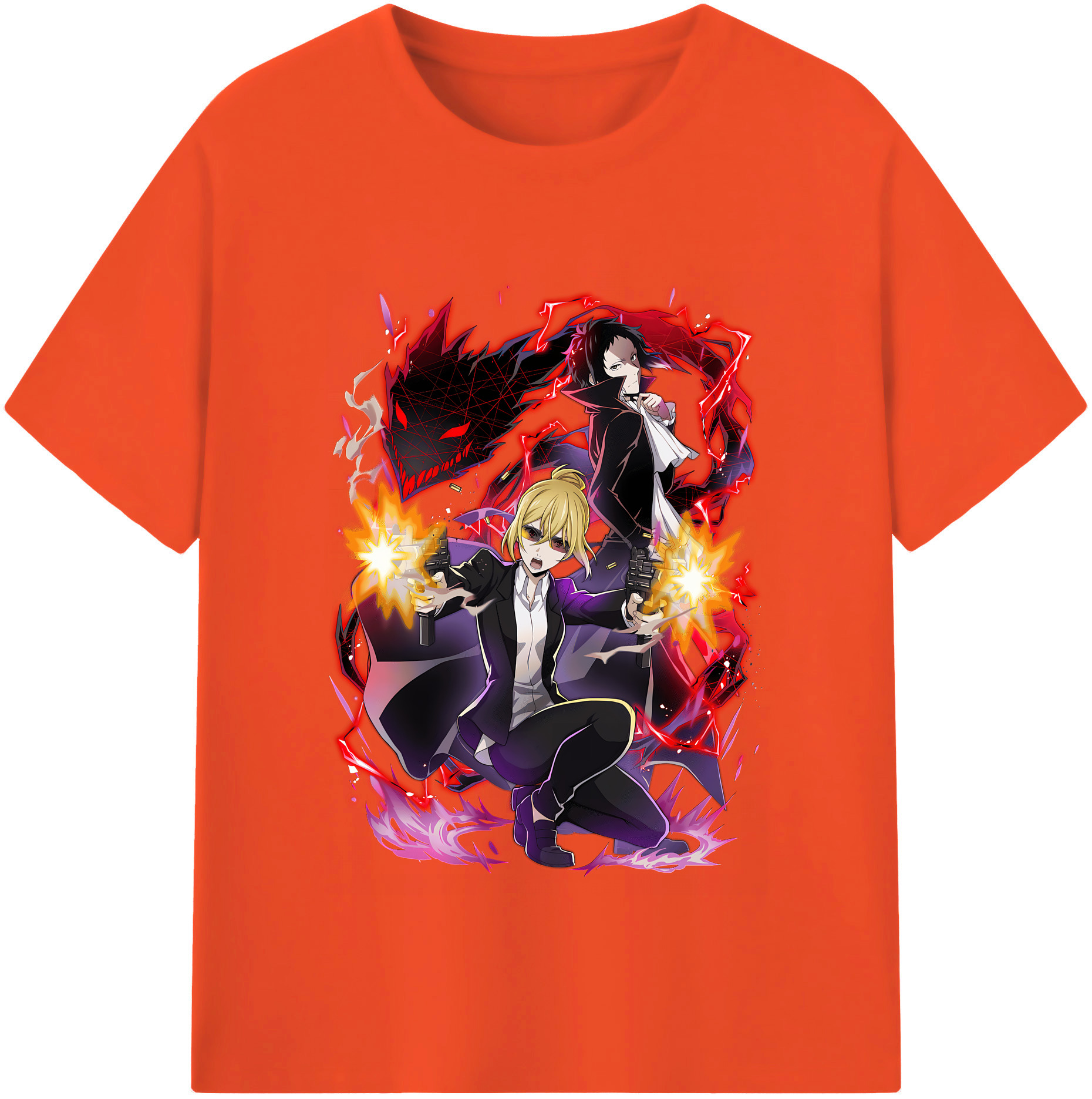 （画像用） 文豪ストレイドッグス Bungo Stray Dogs 綿100％半袖Tシャツ（フロントプリント）