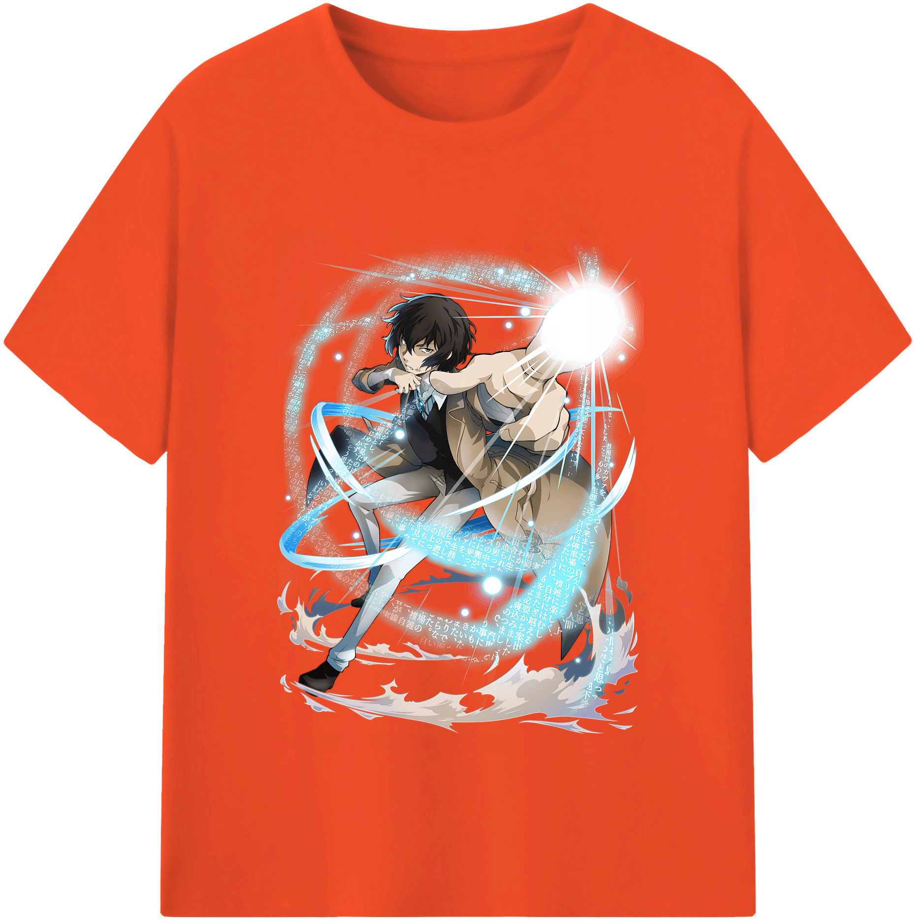 （画像用） 文豪ストレイドッグス Bungo Stray Dogs 綿100％半袖Tシャツ（フロントプリント）
