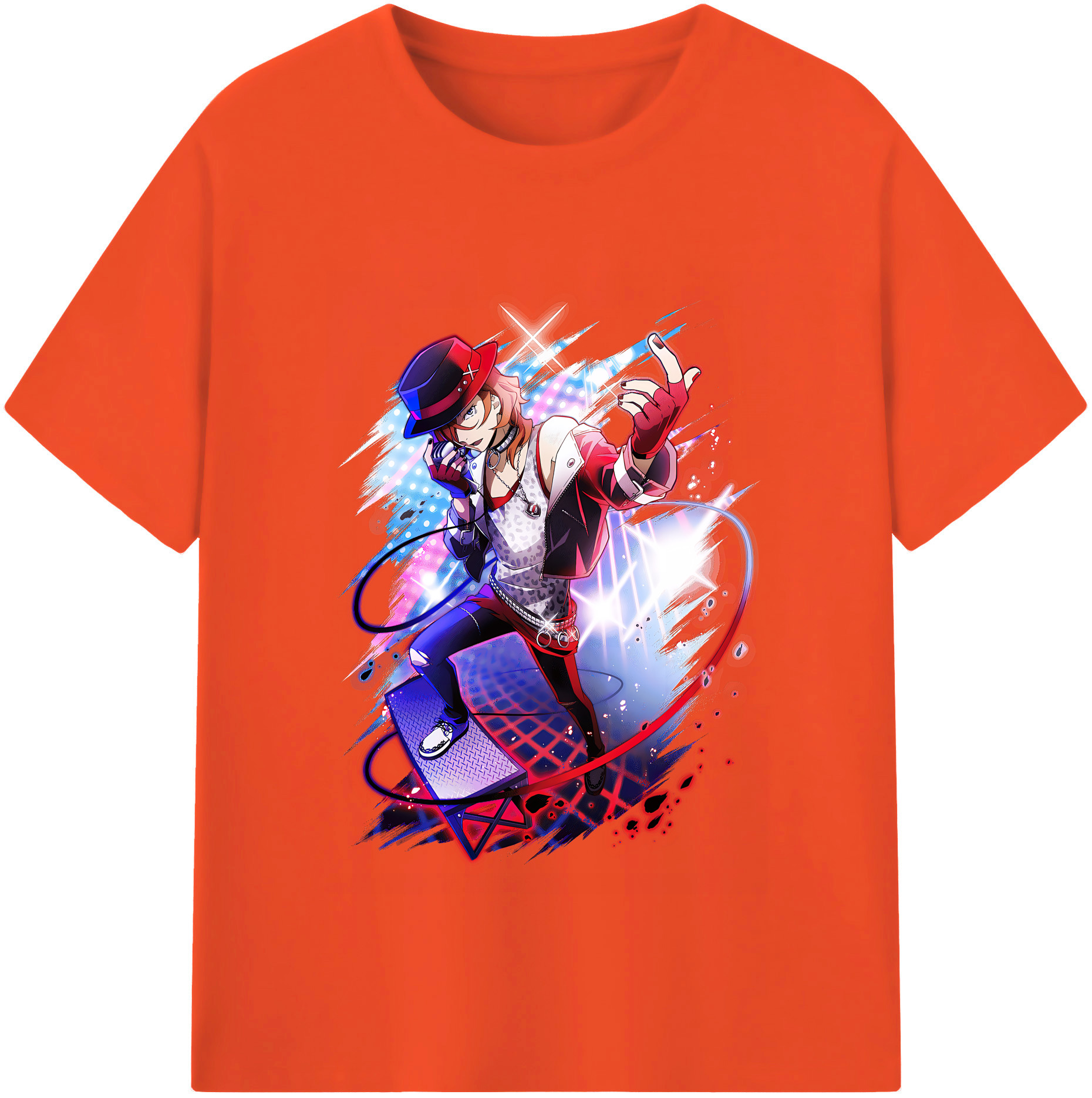 （画像用） 文豪ストレイドッグス Bungo Stray Dogs 綿100％半袖Tシャツ（フロントプリント）