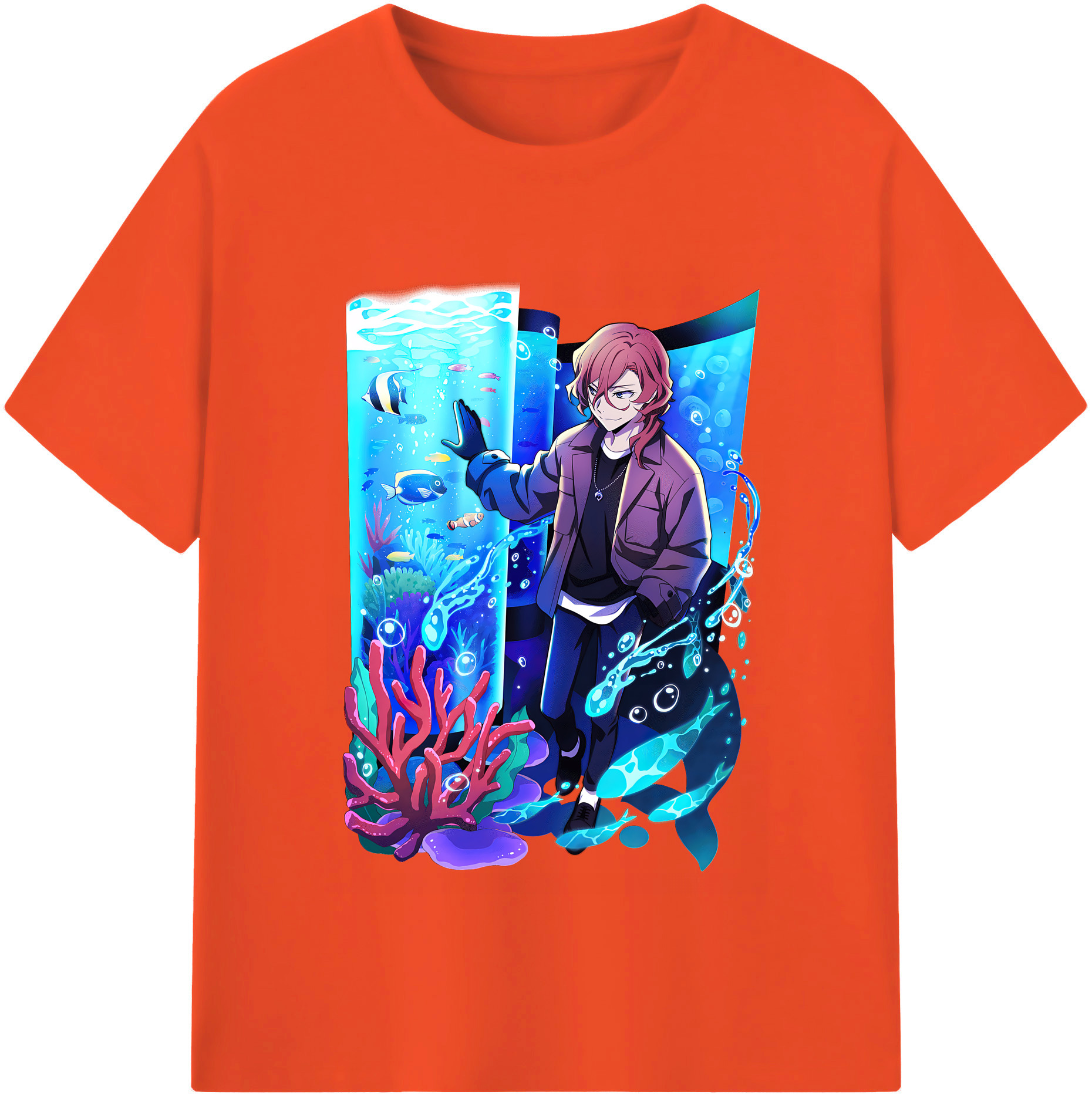 （画像用） 文豪ストレイドッグス Bungo Stray Dogs 綿100％半袖Tシャツ（フロントプリント）