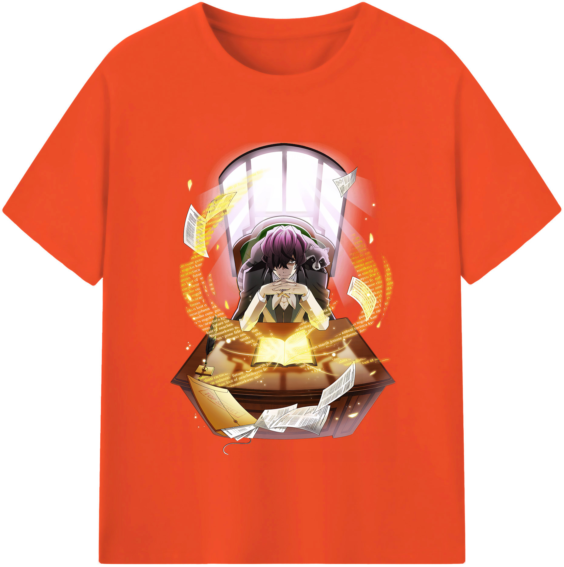 （画像用） 文豪ストレイドッグス Bungo Stray Dogs 綿100％半袖Tシャツ（フロントプリント）