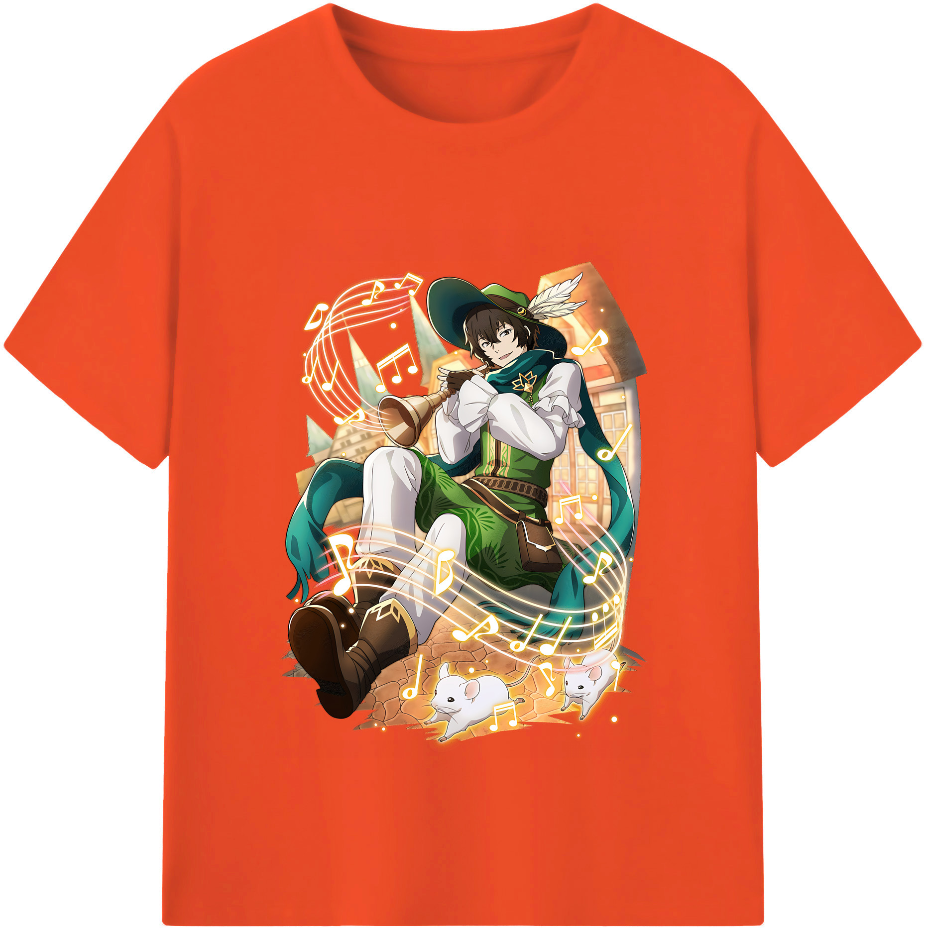 （画像用） 文豪ストレイドッグス Bungo Stray Dogs 綿100％半袖Tシャツ（フロントプリント）