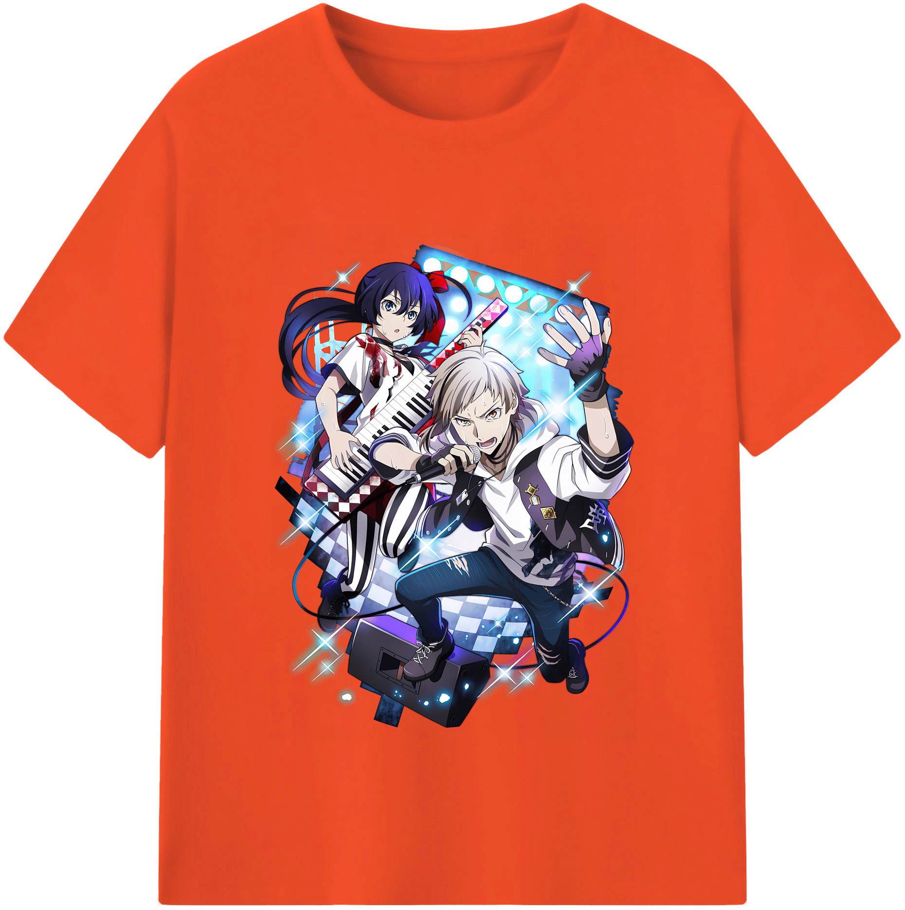 （画像用） 文豪ストレイドッグス Bungo Stray Dogs 綿100％半袖Tシャツ（フロントプリント）