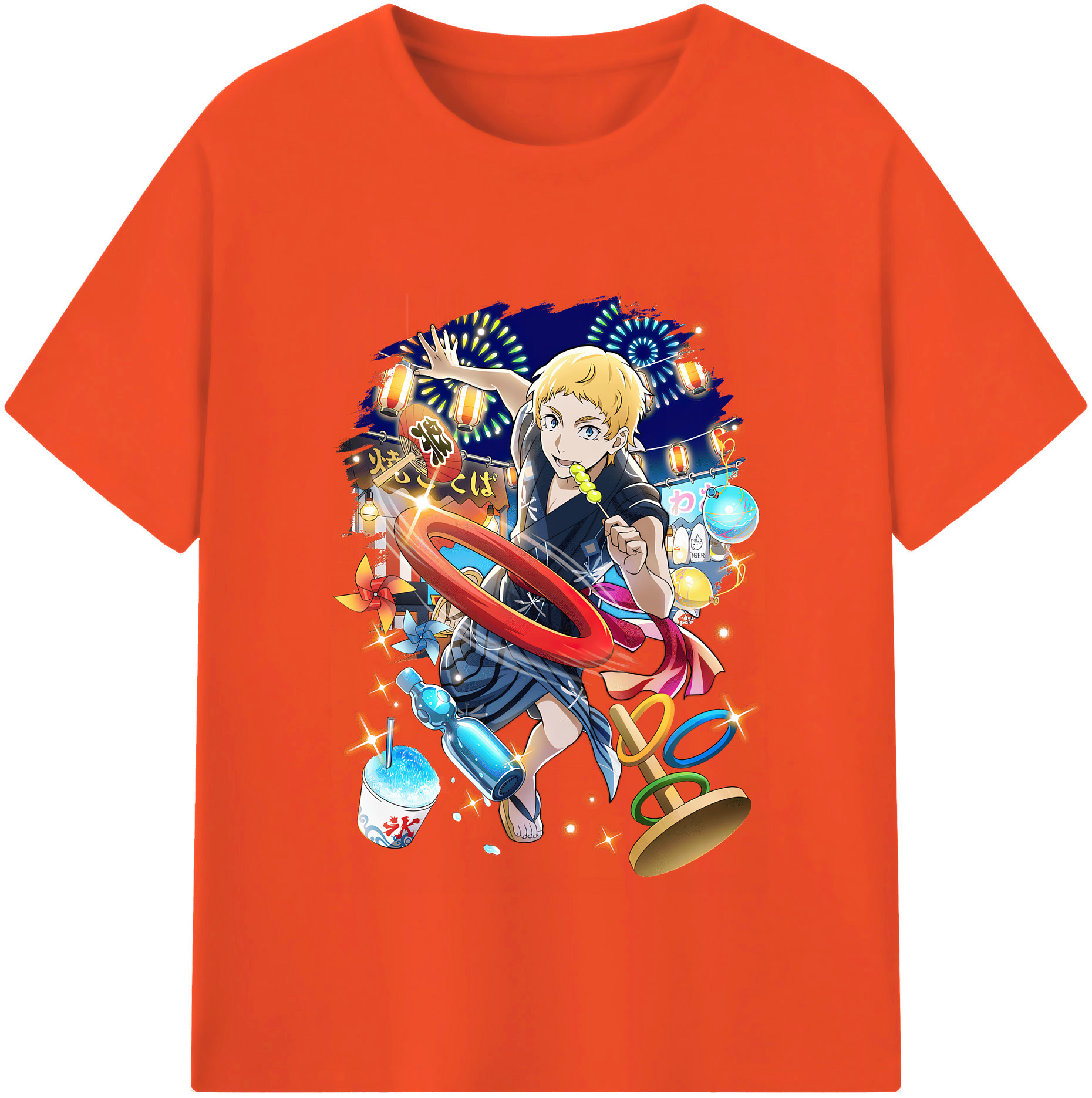 （画像用） 文豪ストレイドッグス Bungo Stray Dogs 綿100％半袖Tシャツ（フロントプリント）