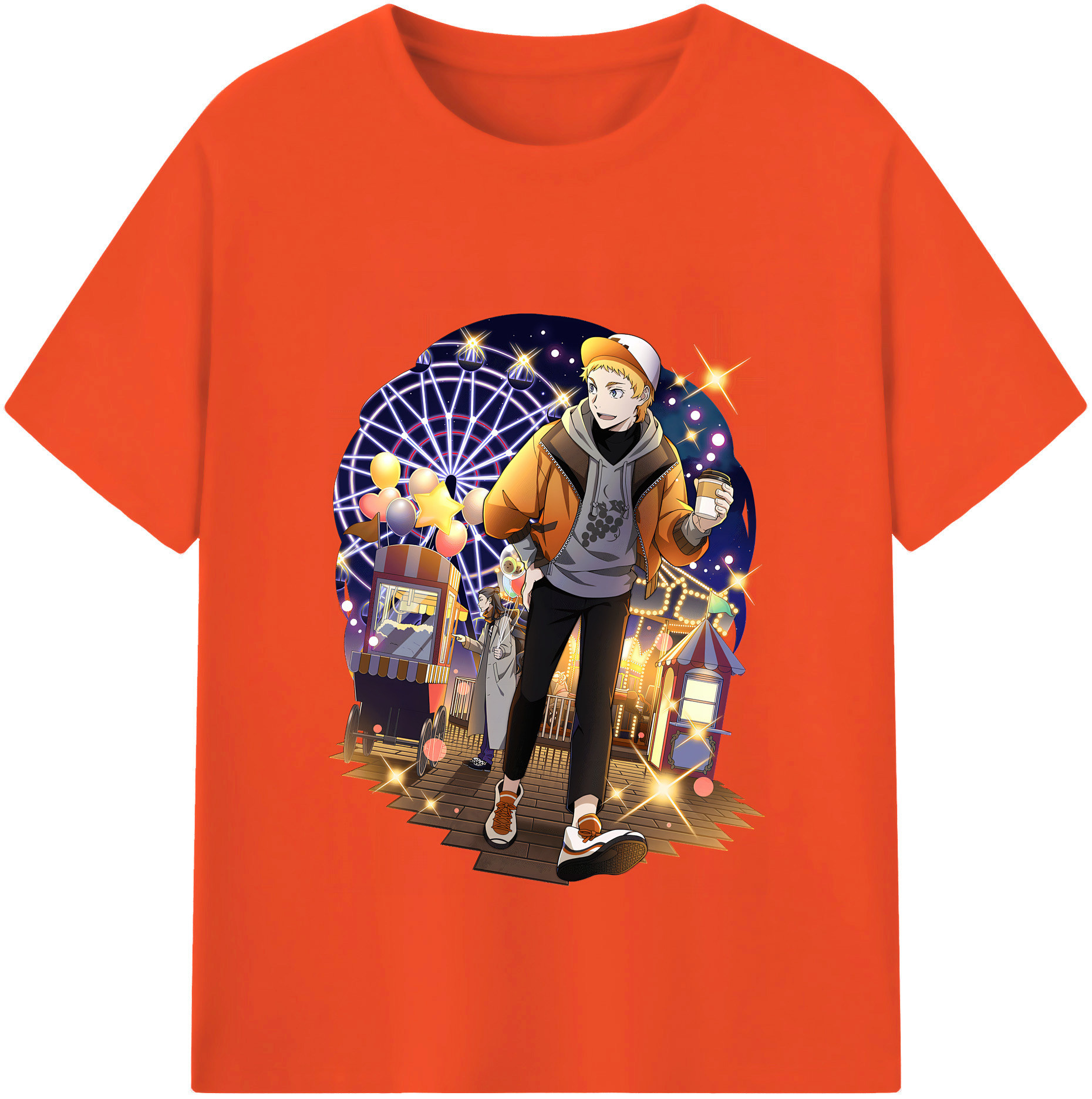 （画像用） 文豪ストレイドッグス Bungo Stray Dogs 綿100％半袖Tシャツ（フロントプリント）