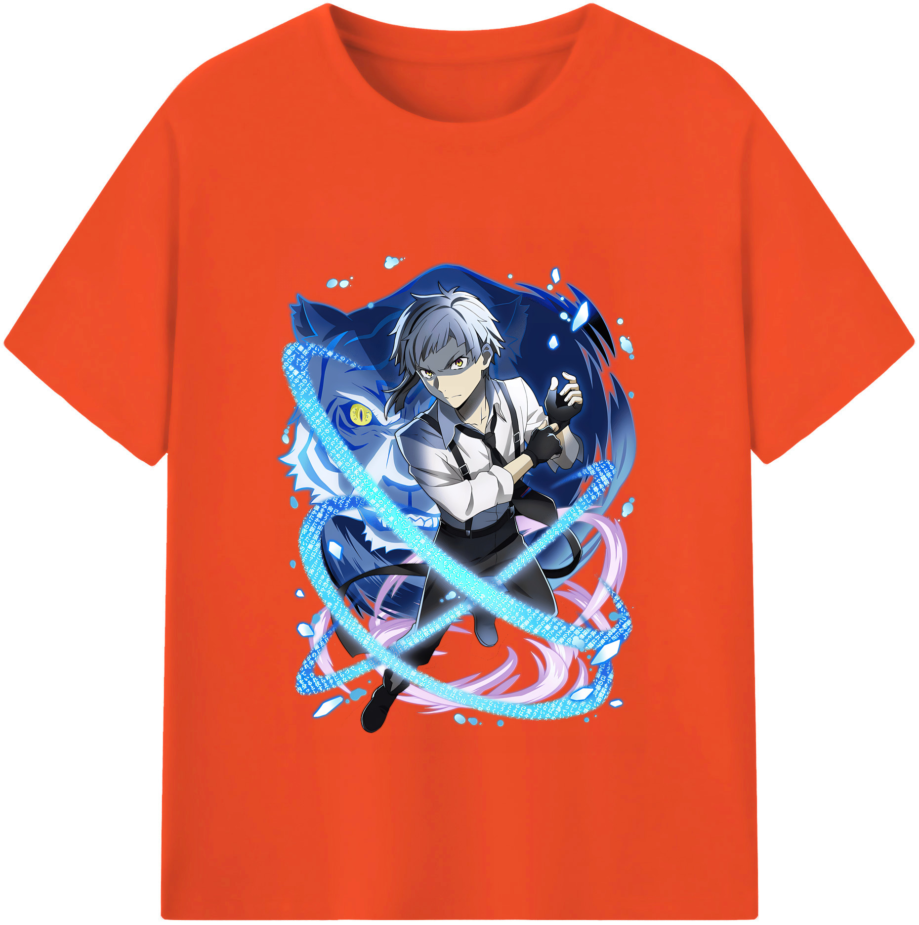 （画像用） 文豪ストレイドッグス Bungo Stray Dogs 綿100％半袖Tシャツ（フロントプリント）