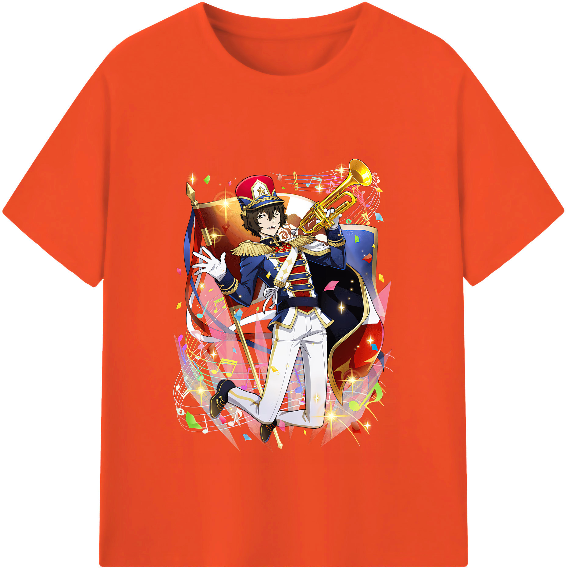 （画像用） 文豪ストレイドッグス Bungo Stray Dogs 綿100％半袖Tシャツ（フロントプリント）
