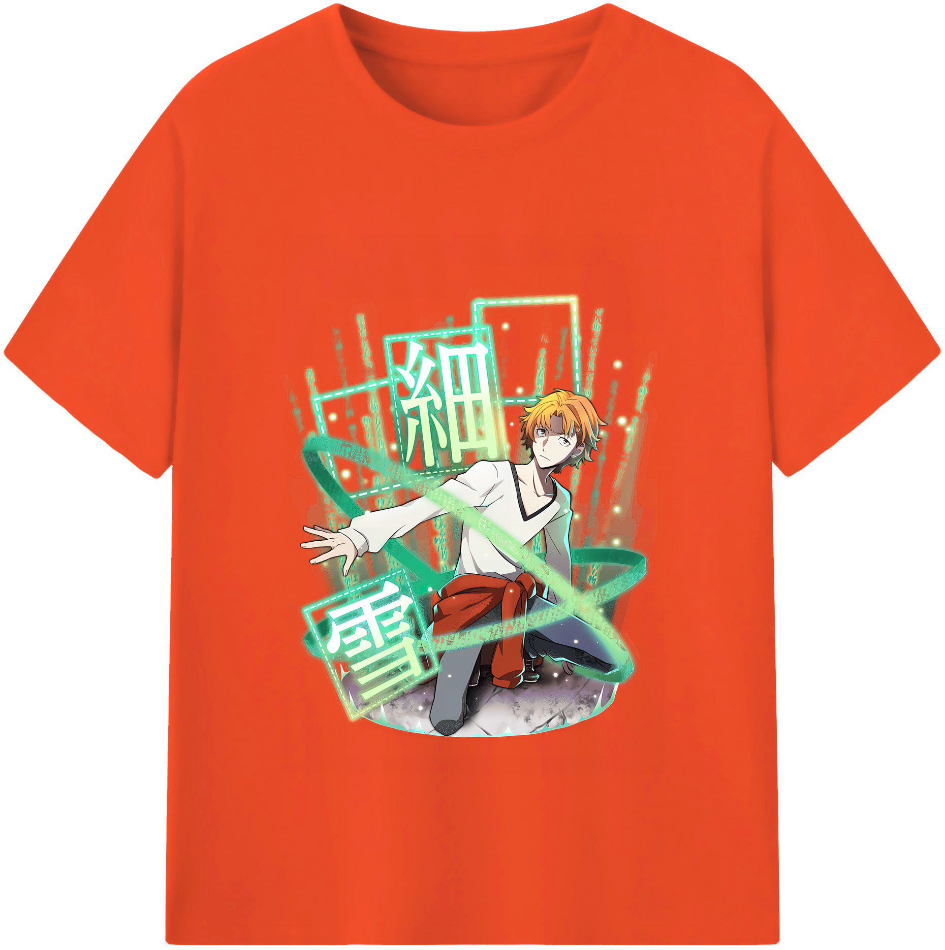 （画像用） 文豪ストレイドッグス Bungo Stray Dogs 綿100％半袖Tシャツ（フロントプリント）