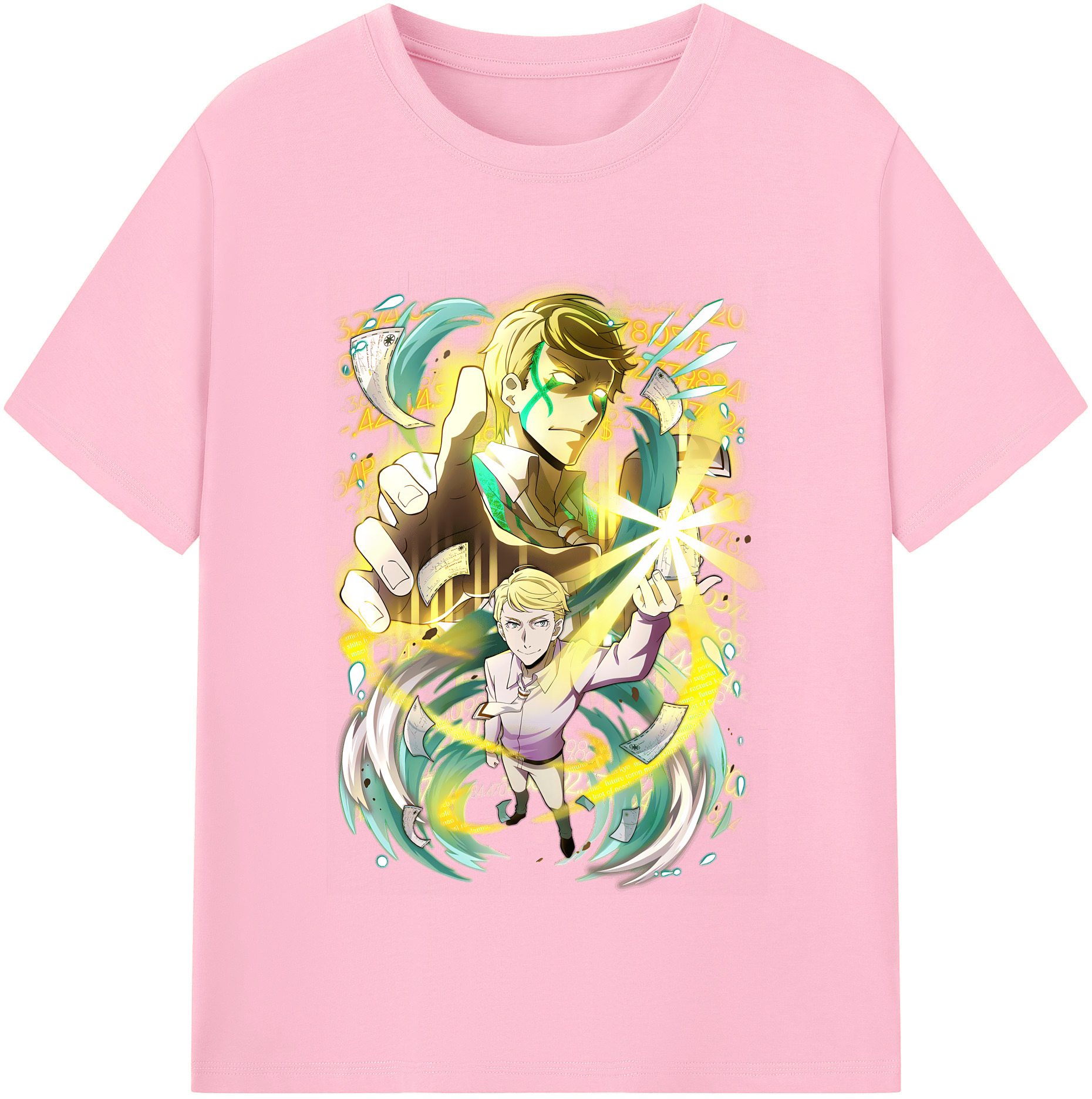 （画像用） 文豪ストレイドッグス Bungo Stray Dogs 綿100％半袖Tシャツ（フロントプリント）