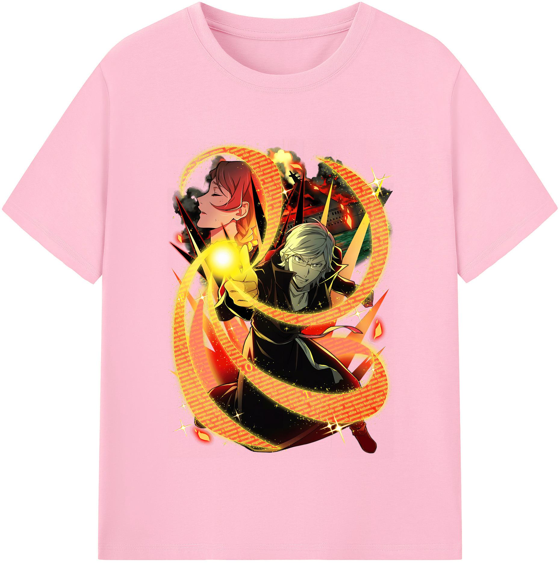 （画像用） 文豪ストレイドッグス Bungo Stray Dogs 綿100％半袖Tシャツ（フロントプリント）