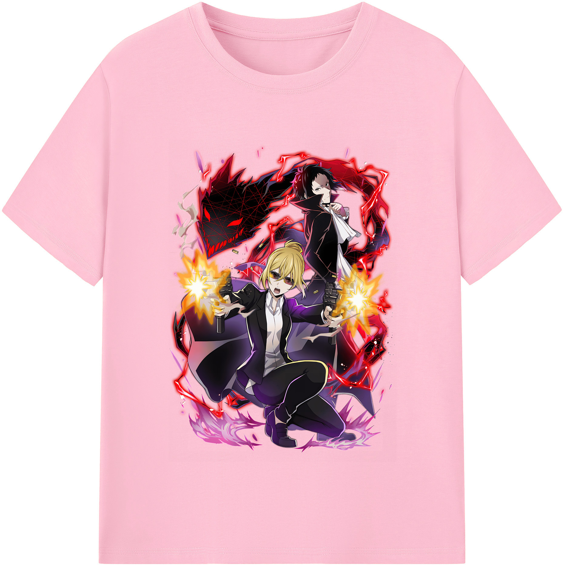 （画像用） 文豪ストレイドッグス Bungo Stray Dogs 綿100％半袖Tシャツ（フロントプリント）