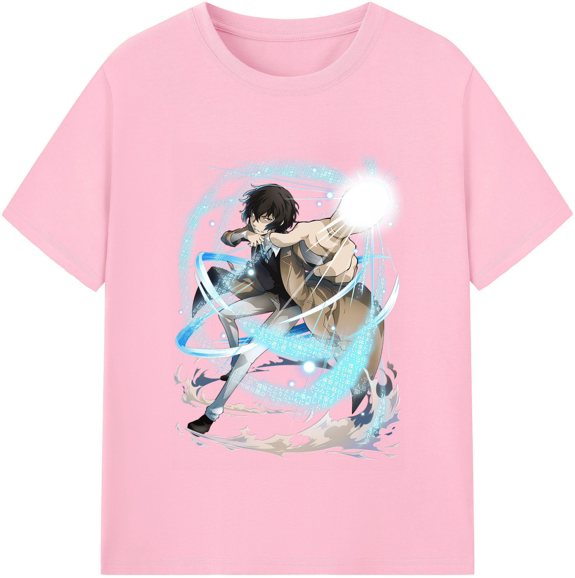 （画像用） 文豪ストレイドッグス Bungo Stray Dogs 綿100％半袖Tシャツ（フロントプリント）