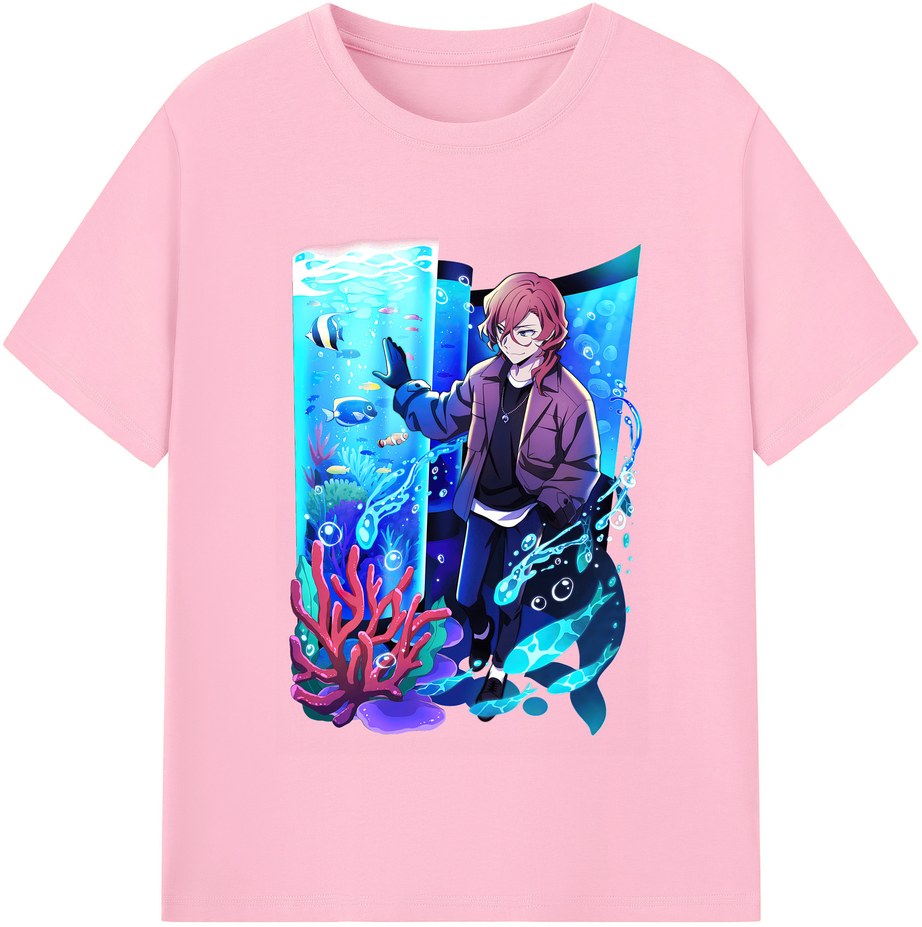 （画像用） 文豪ストレイドッグス Bungo Stray Dogs 綿100％半袖Tシャツ（フロントプリント）