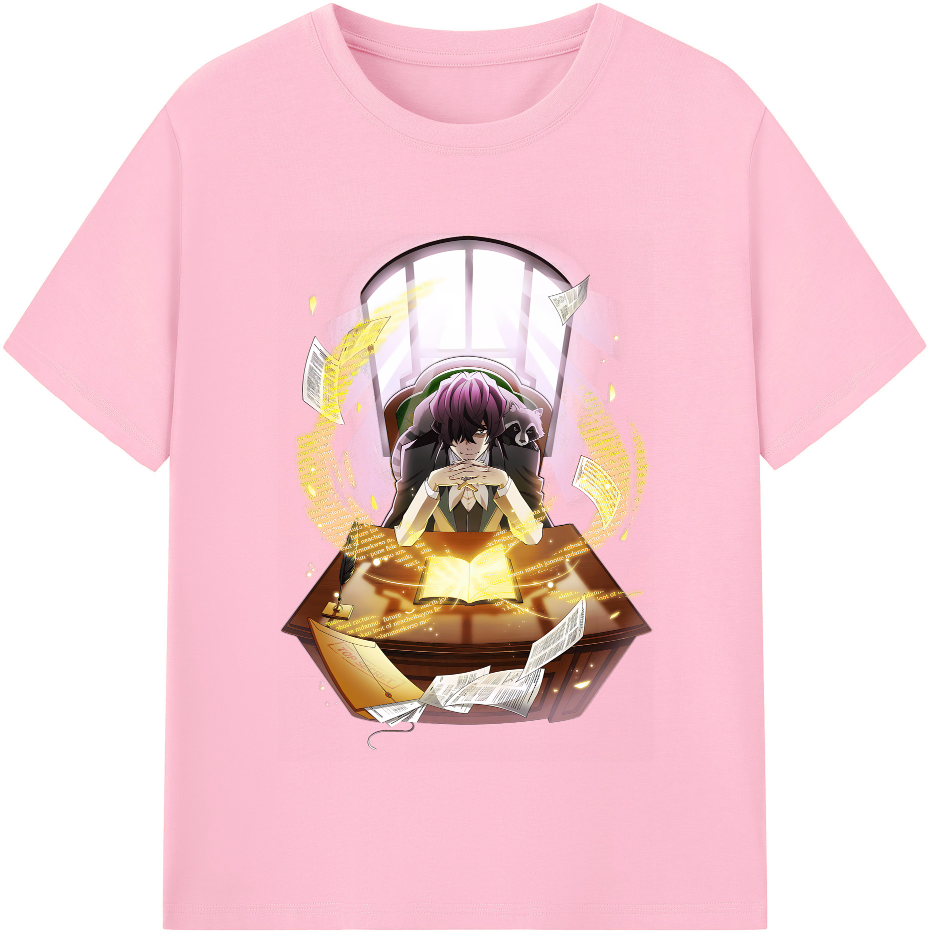 （画像用） 文豪ストレイドッグス Bungo Stray Dogs 綿100％半袖Tシャツ（フロントプリント）