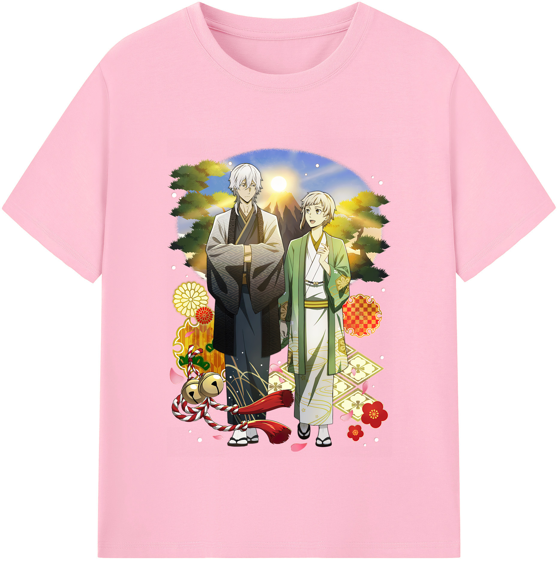 （画像用） 文豪ストレイドッグス Bungo Stray Dogs 綿100％半袖Tシャツ（フロントプリント）