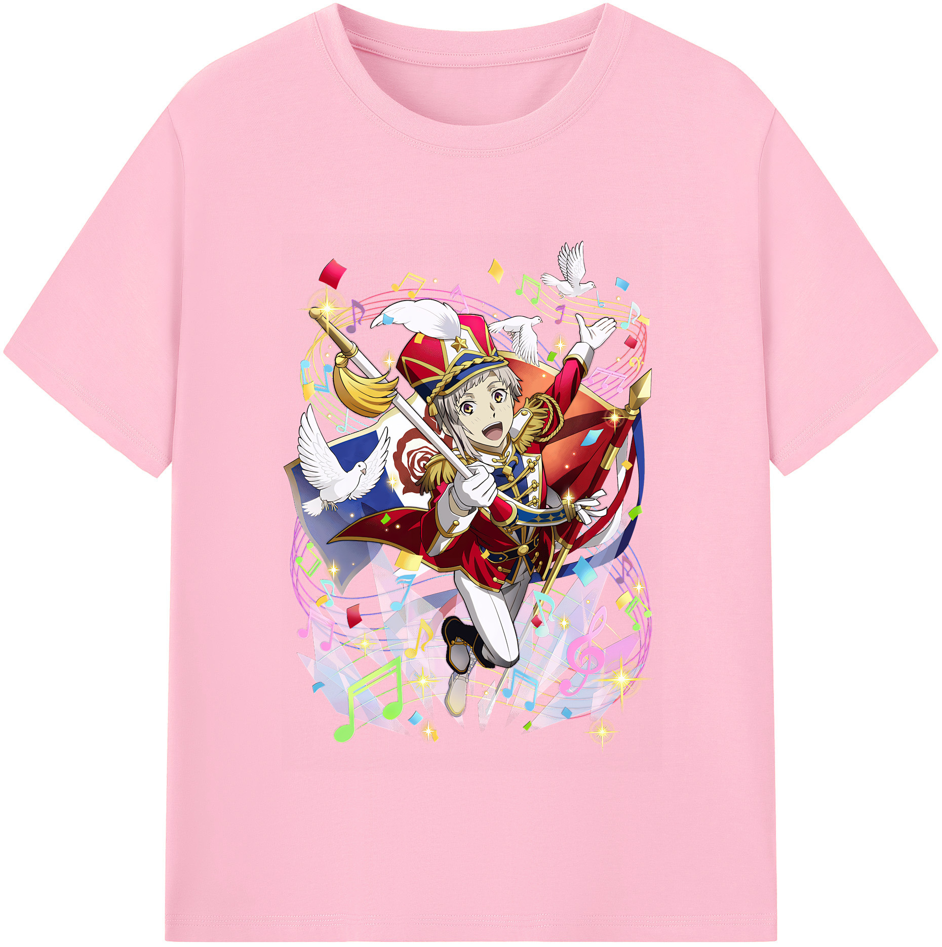 （画像用） 文豪ストレイドッグス Bungo Stray Dogs 綿100％半袖Tシャツ（フロントプリント）