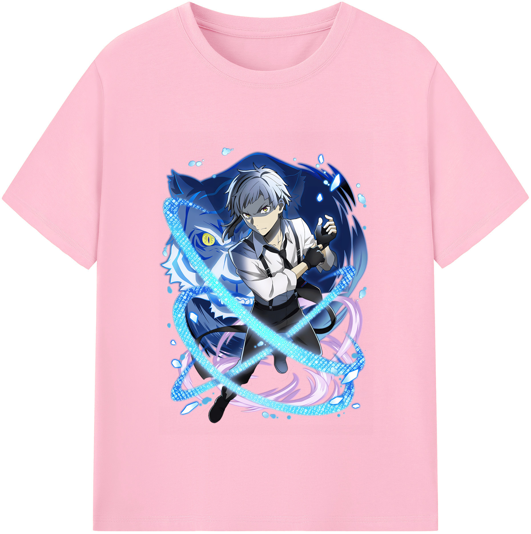 （画像用） 文豪ストレイドッグス Bungo Stray Dogs 綿100％半袖Tシャツ（フロントプリント）