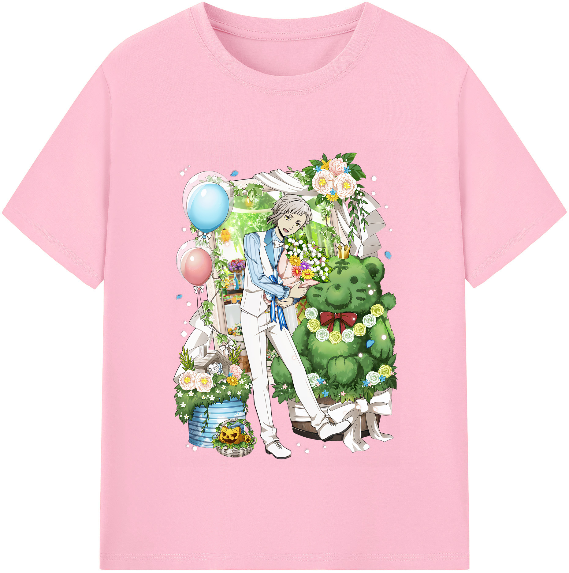 （画像用） 文豪ストレイドッグス Bungo Stray Dogs 綿100％半袖Tシャツ（フロントプリント）