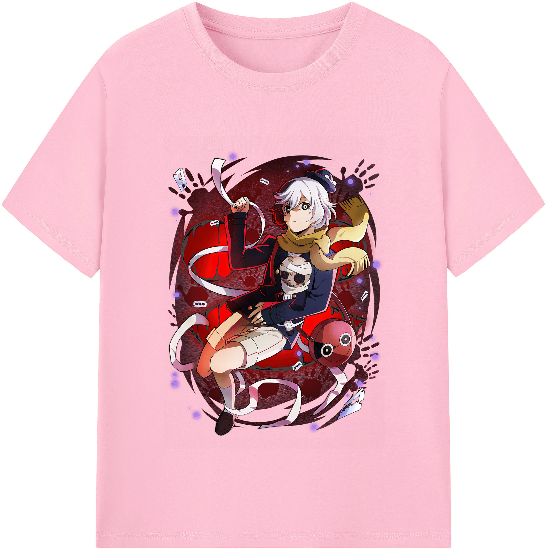 （画像用） 文豪ストレイドッグス Bungo Stray Dogs 綿100％半袖Tシャツ（フロントプリント）