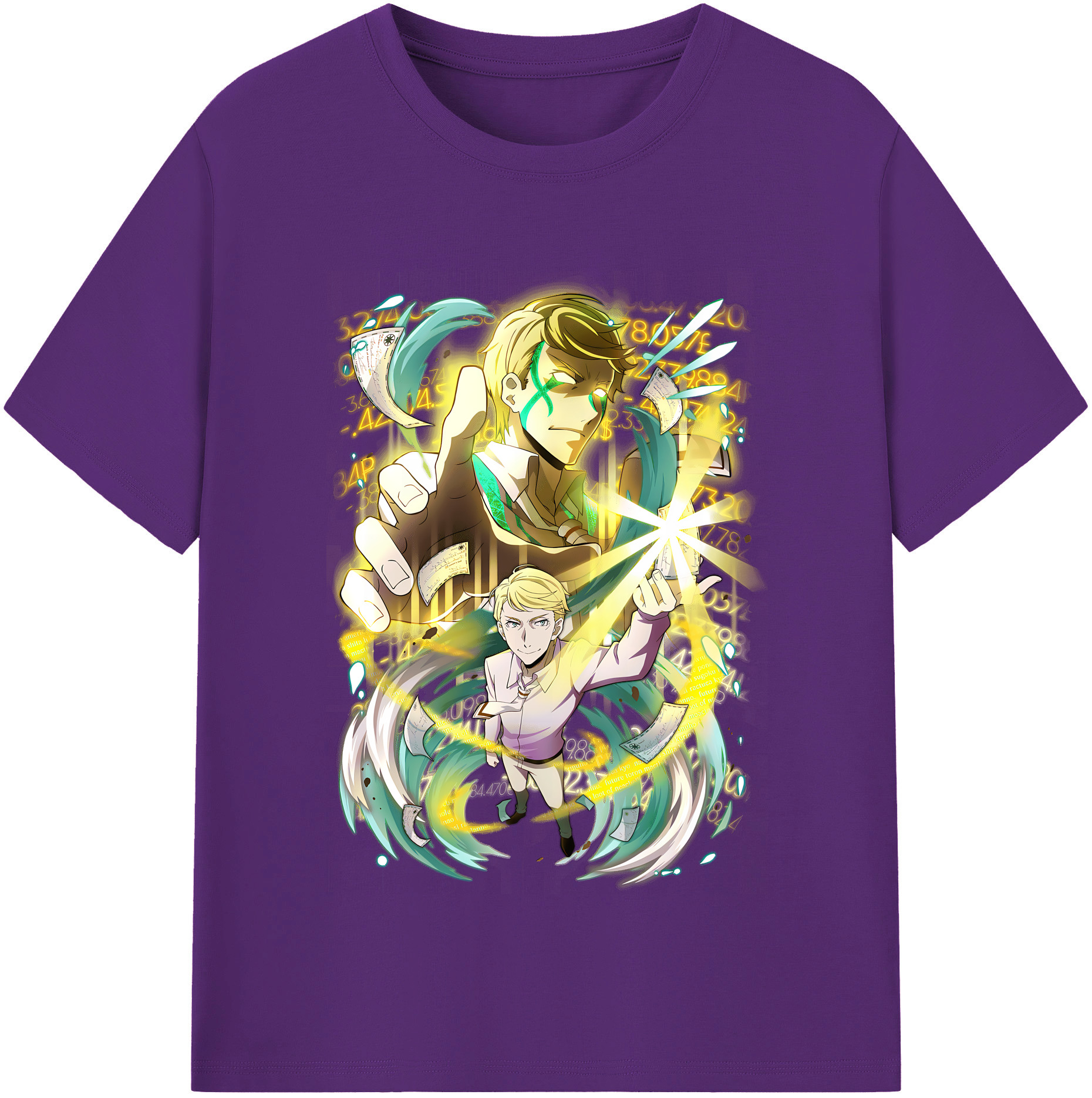 （画像用） 文豪ストレイドッグス Bungo Stray Dogs 綿100％半袖Tシャツ（フロントプリント）