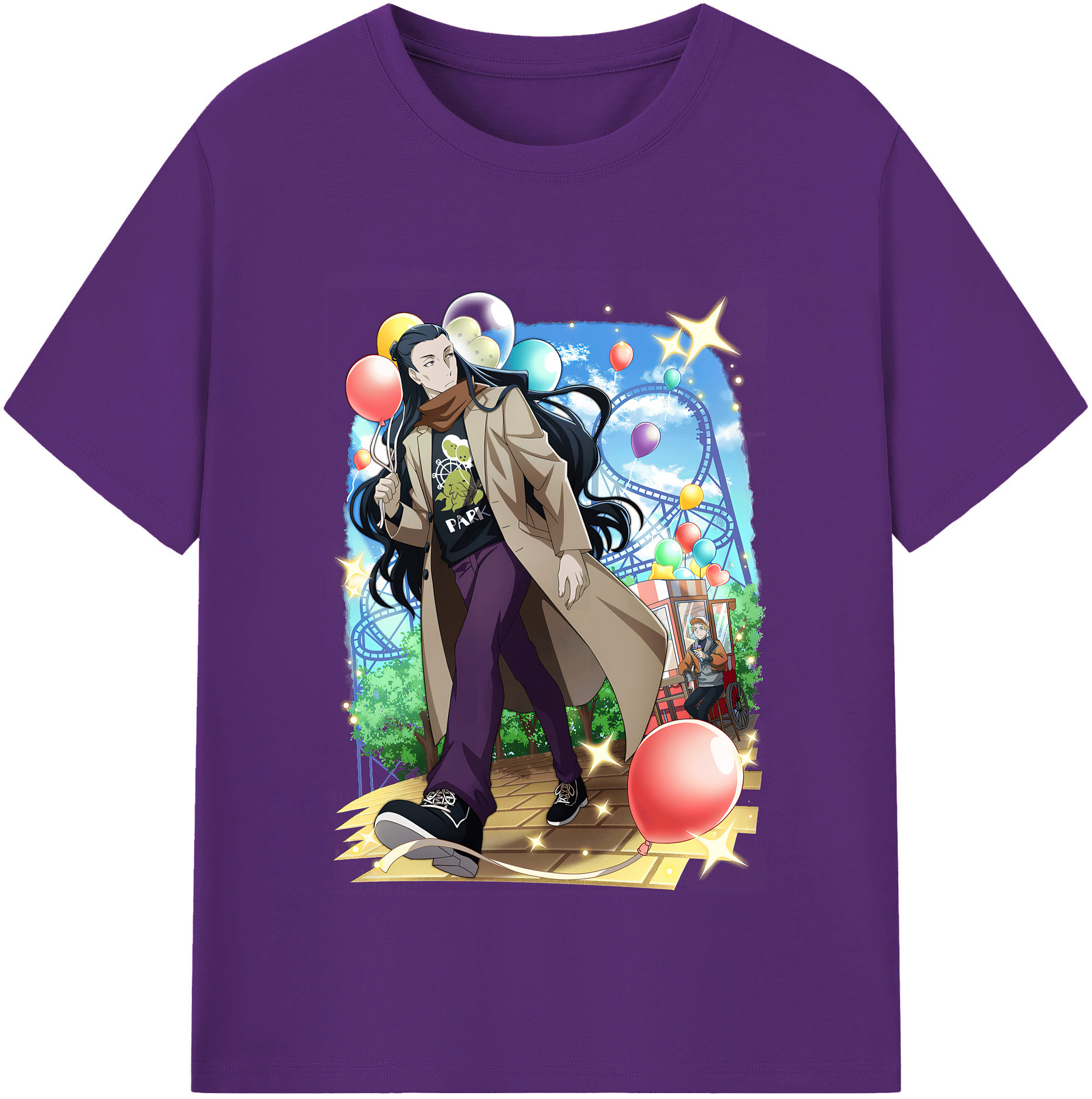 （画像用） 文豪ストレイドッグス Bungo Stray Dogs 綿100％半袖Tシャツ（フロントプリント）