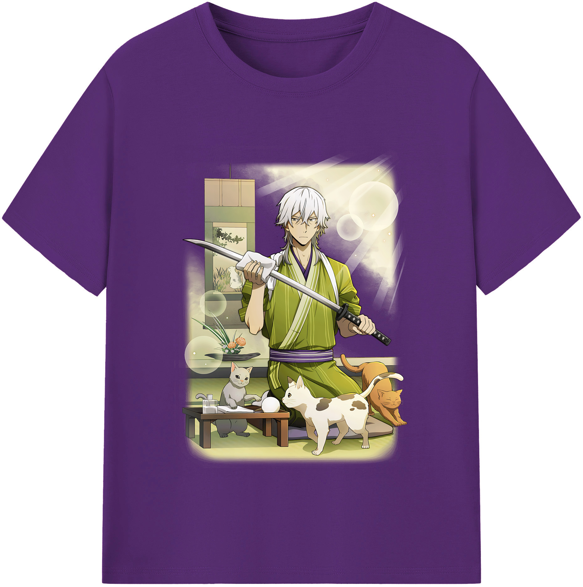 （画像用） 文豪ストレイドッグス Bungo Stray Dogs 綿100％半袖Tシャツ（フロントプリント）