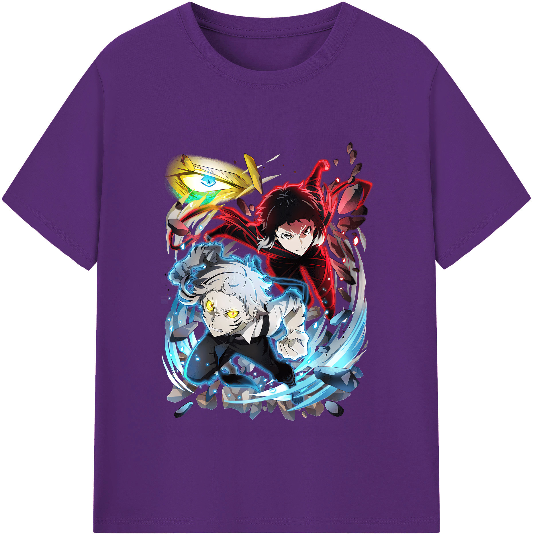 （画像用） 文豪ストレイドッグス Bungo Stray Dogs 綿100％半袖Tシャツ（フロントプリント）