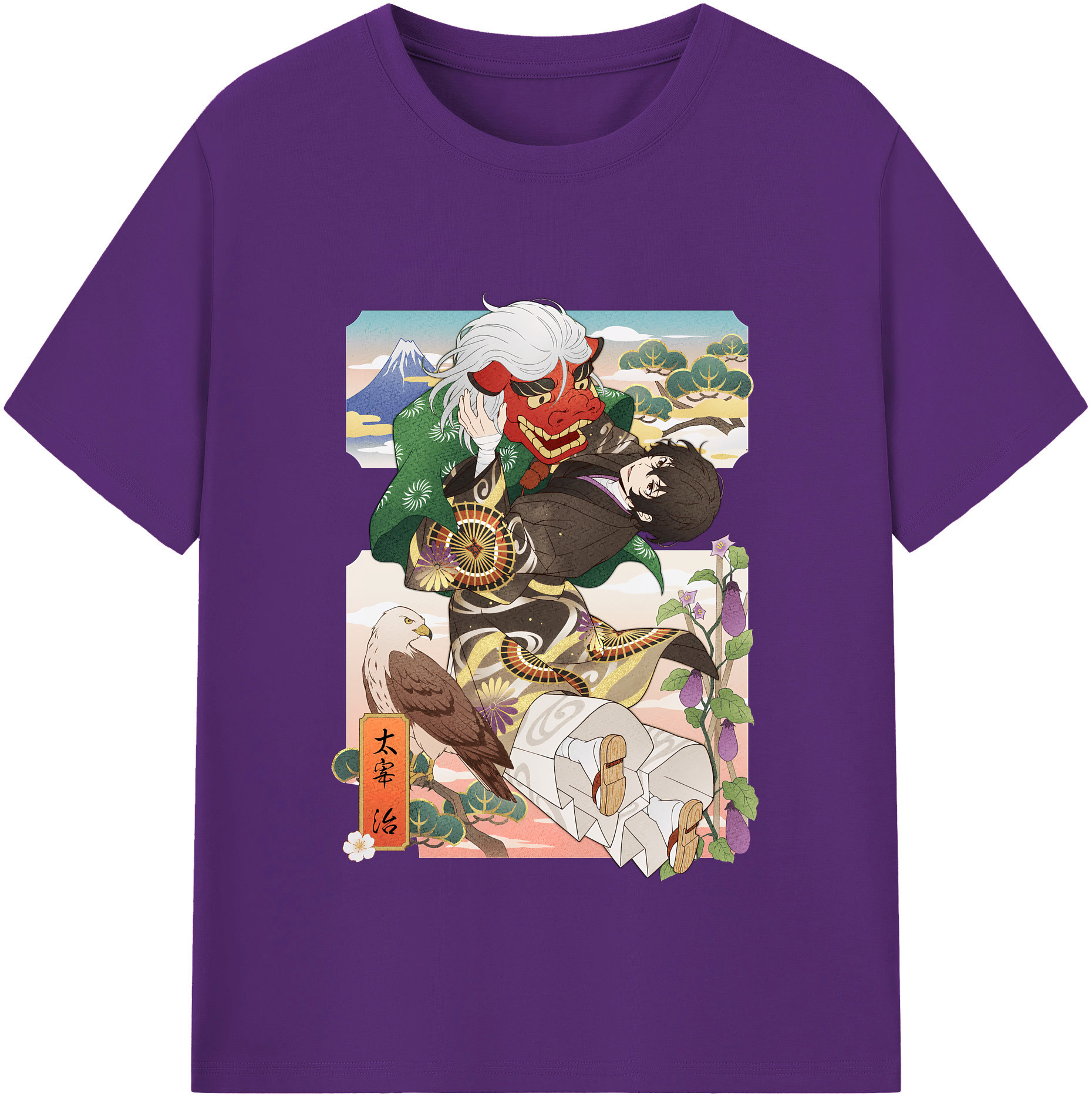（画像用） 文豪ストレイドッグス Bungo Stray Dogs 綿100％半袖Tシャツ（フロントプリント）