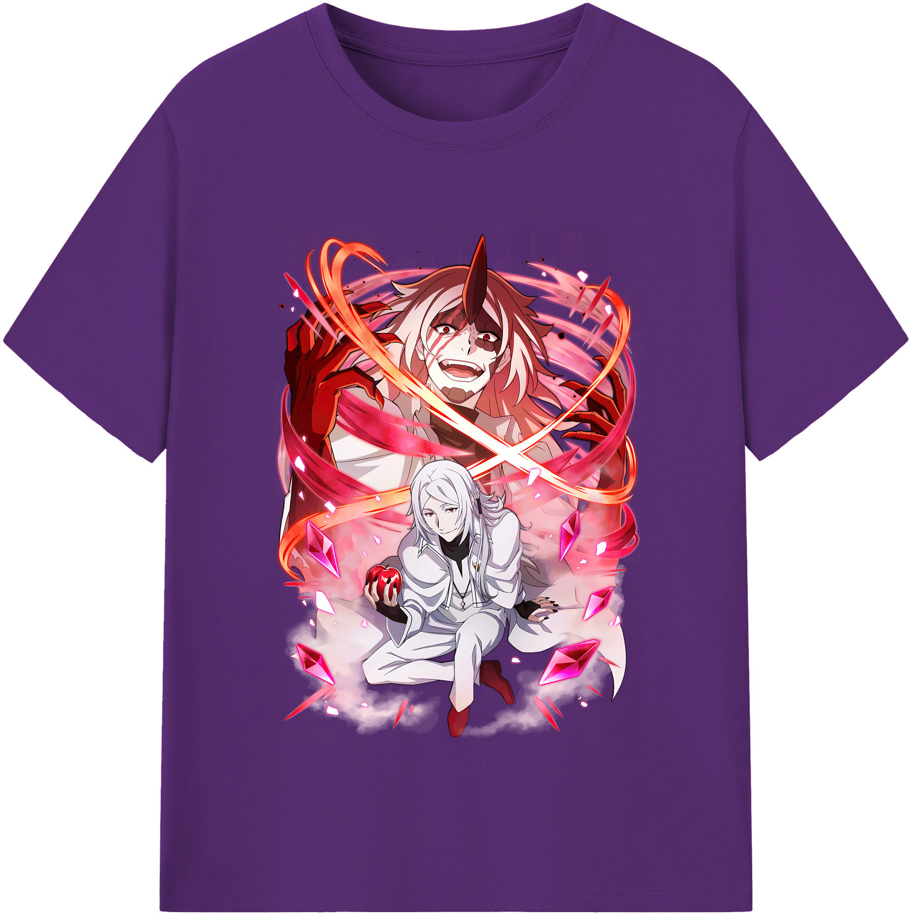 （画像用） 文豪ストレイドッグス Bungo Stray Dogs 綿100％半袖Tシャツ（フロントプリント）