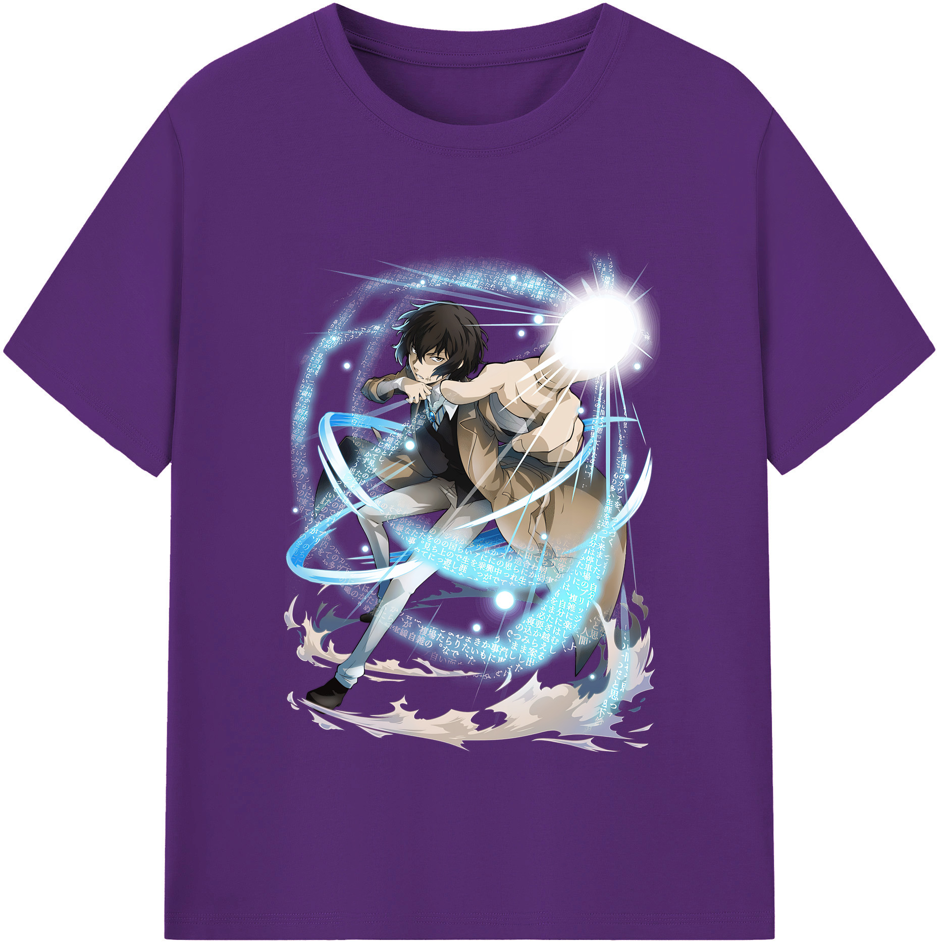 （画像用） 文豪ストレイドッグス Bungo Stray Dogs 綿100％半袖Tシャツ（フロントプリント）
