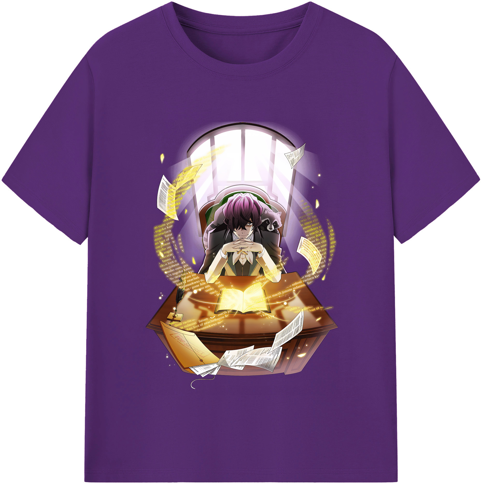 （画像用） 文豪ストレイドッグス Bungo Stray Dogs 綿100％半袖Tシャツ（フロントプリント）