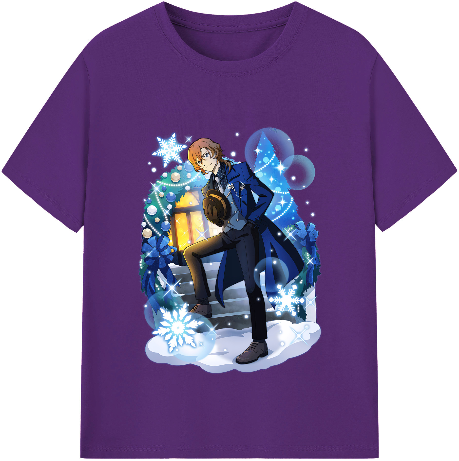 （画像用） 文豪ストレイドッグス Bungo Stray Dogs 綿100％半袖Tシャツ（フロントプリント）