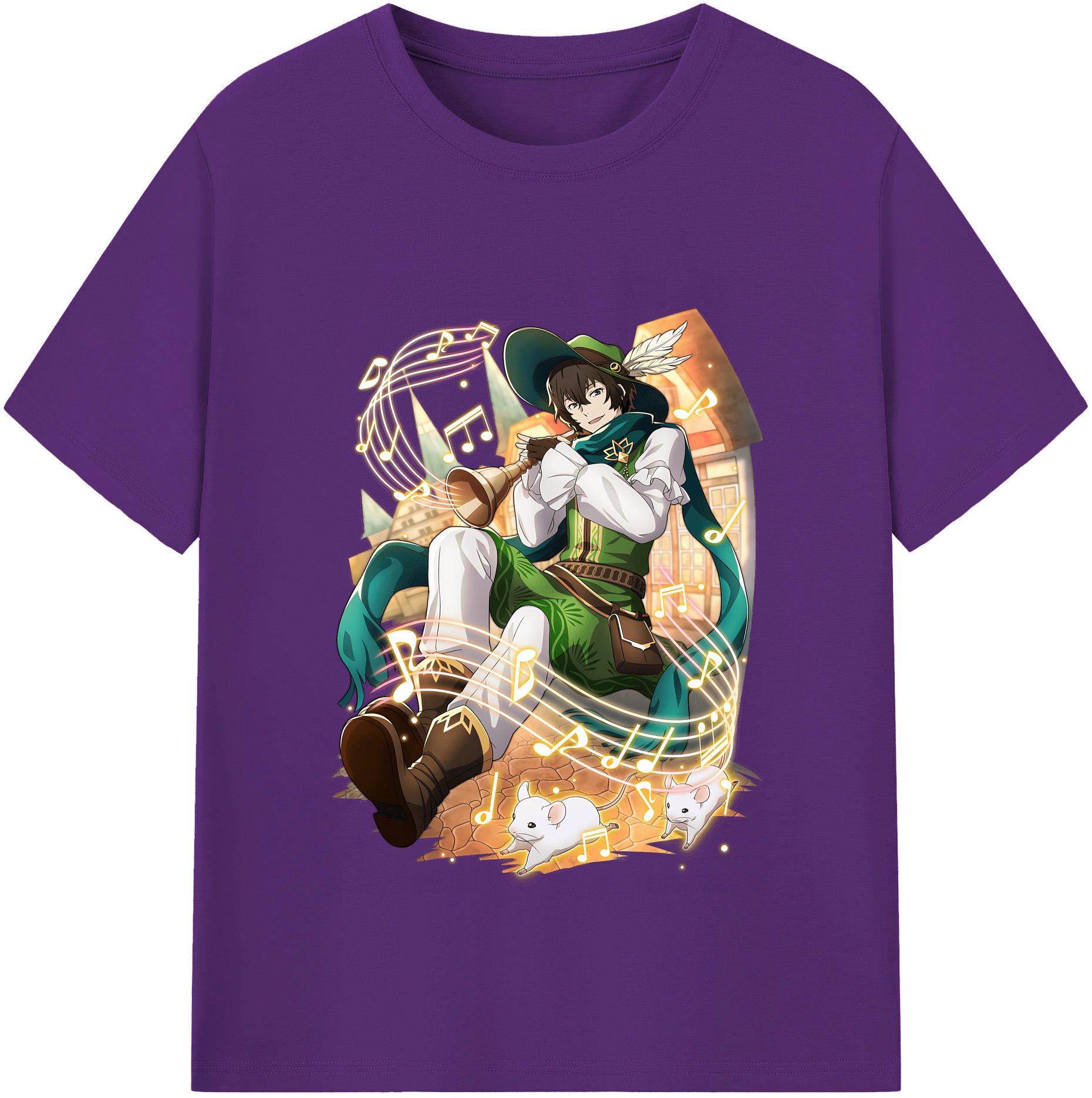 （画像用） 文豪ストレイドッグス Bungo Stray Dogs 綿100％半袖Tシャツ（フロントプリント）