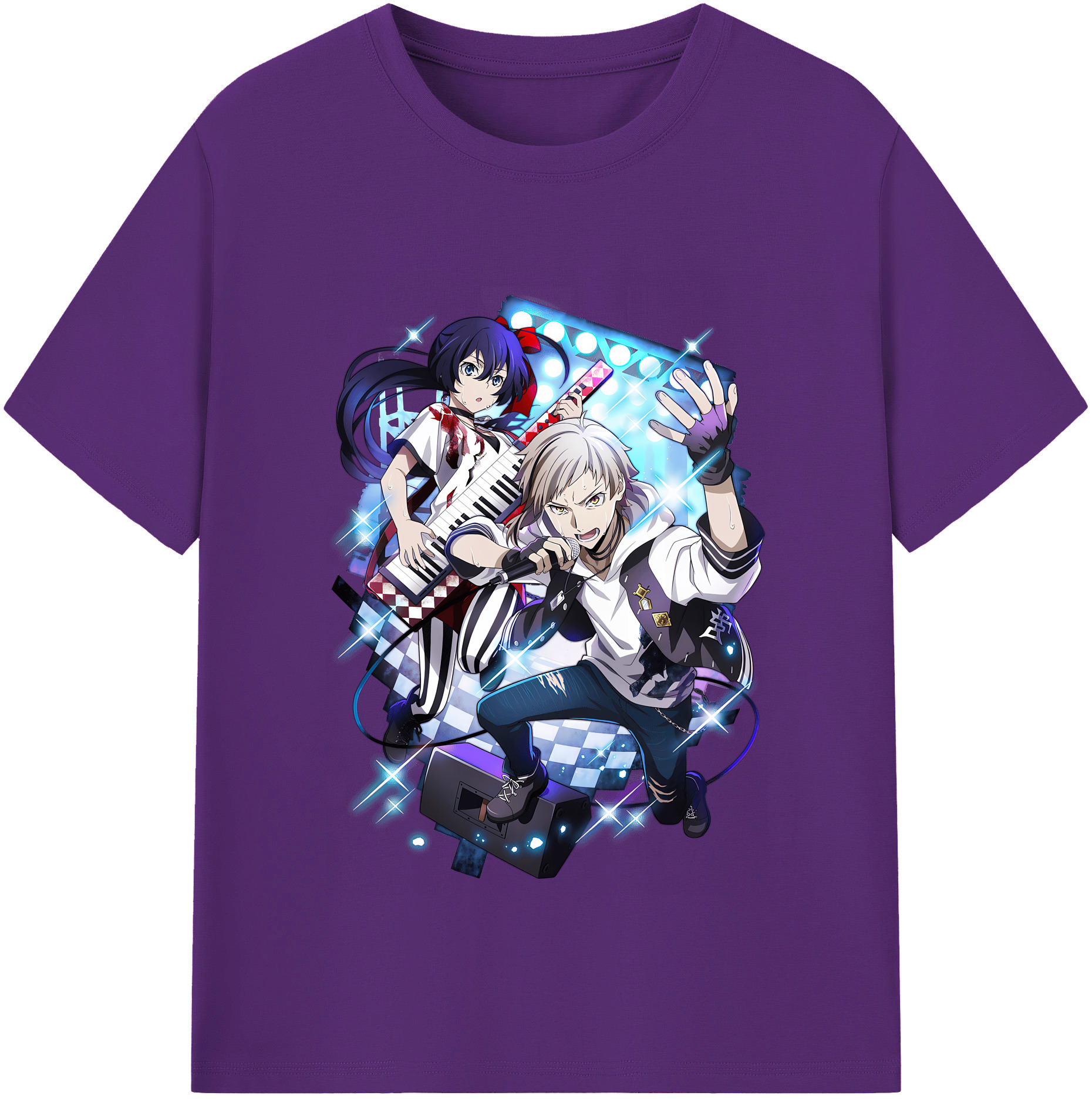 （画像用） 文豪ストレイドッグス Bungo Stray Dogs 綿100％半袖Tシャツ（フロントプリント）
