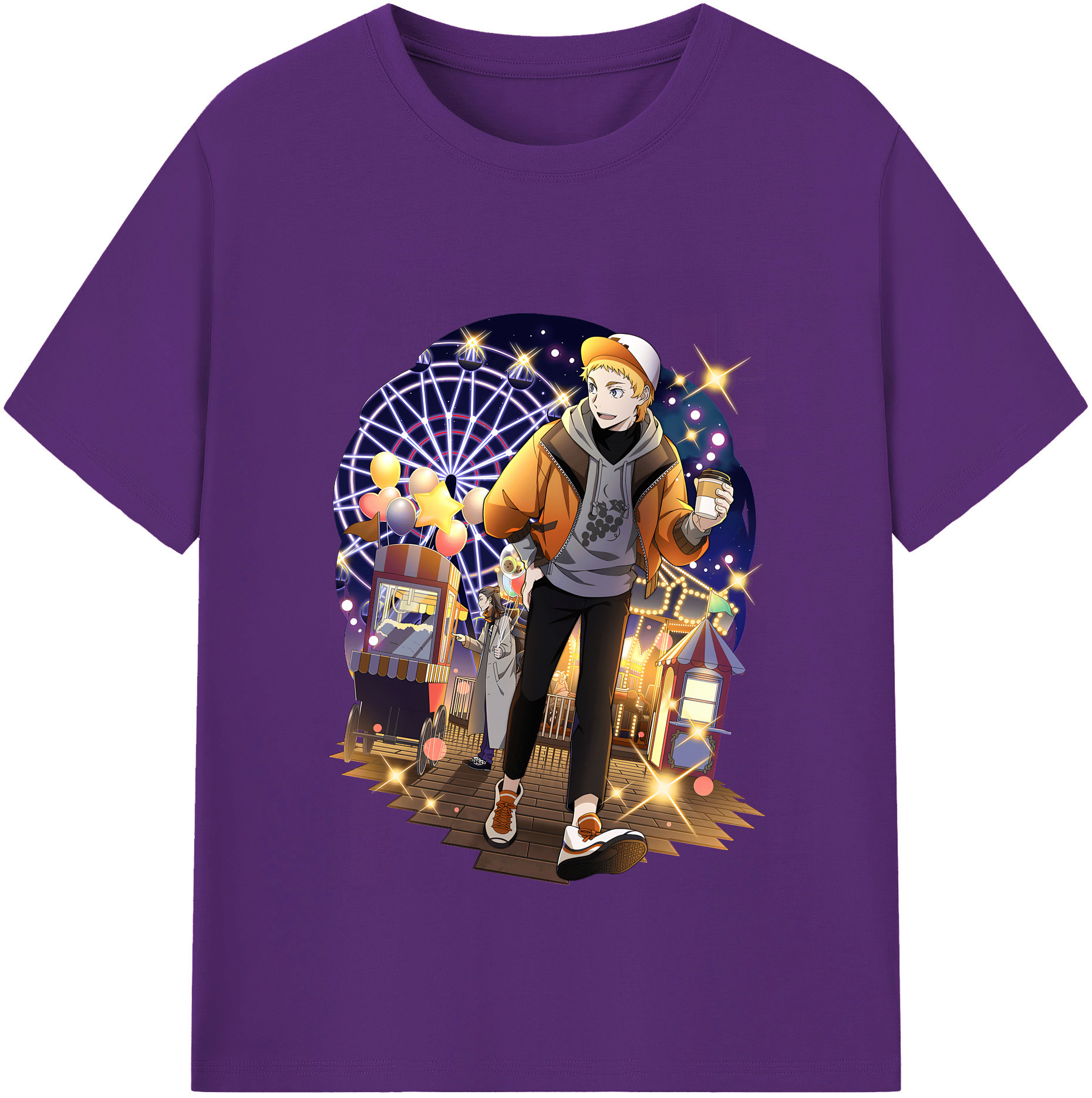 （画像用） 文豪ストレイドッグス Bungo Stray Dogs 綿100％半袖Tシャツ（フロントプリント）