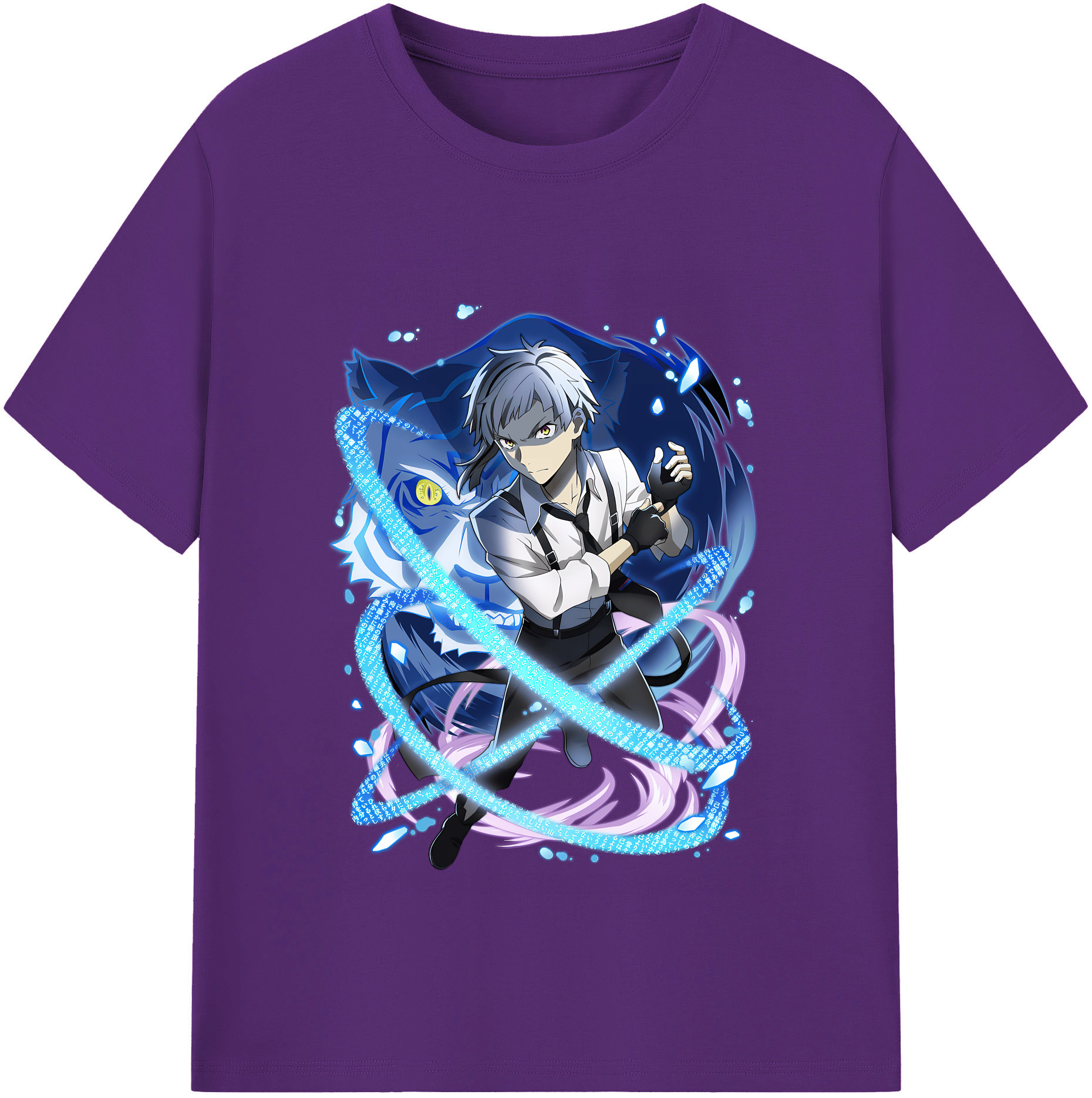 （画像用） 文豪ストレイドッグス Bungo Stray Dogs 綿100％半袖Tシャツ（フロントプリント）