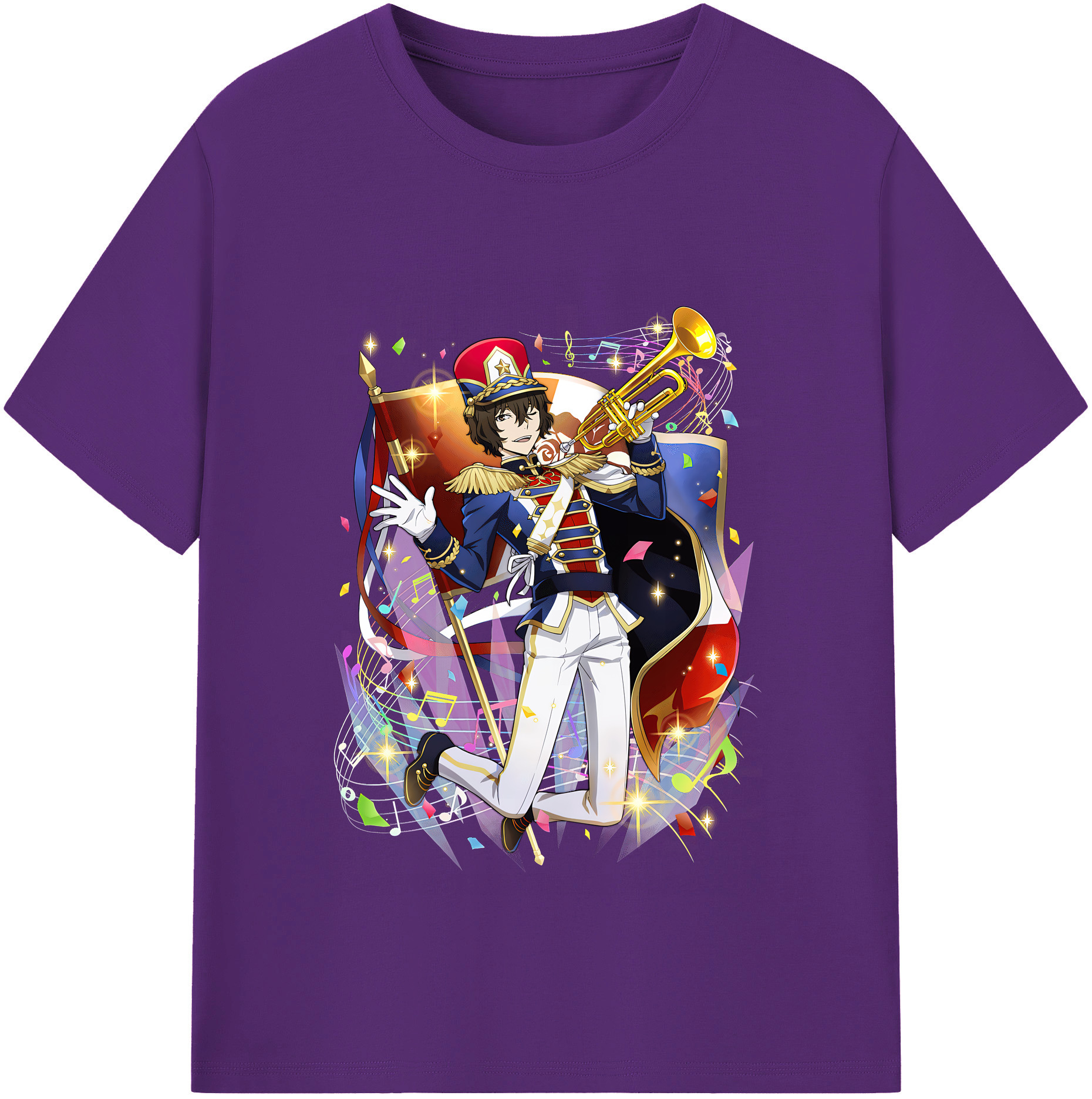 （画像用） 文豪ストレイドッグス Bungo Stray Dogs 綿100％半袖Tシャツ（フロントプリント）