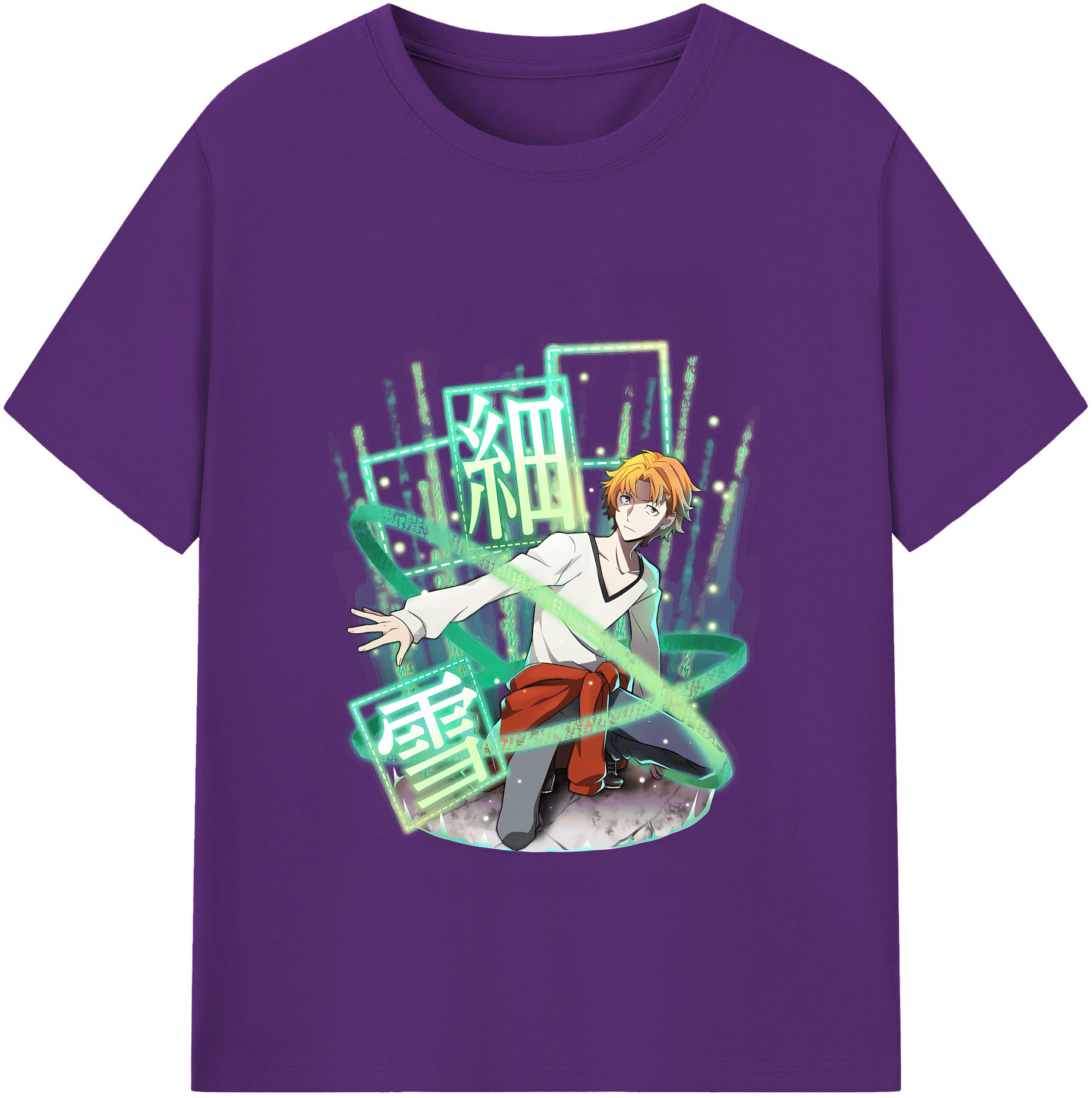 （画像用） 文豪ストレイドッグス Bungo Stray Dogs 綿100％半袖Tシャツ（フロントプリント）